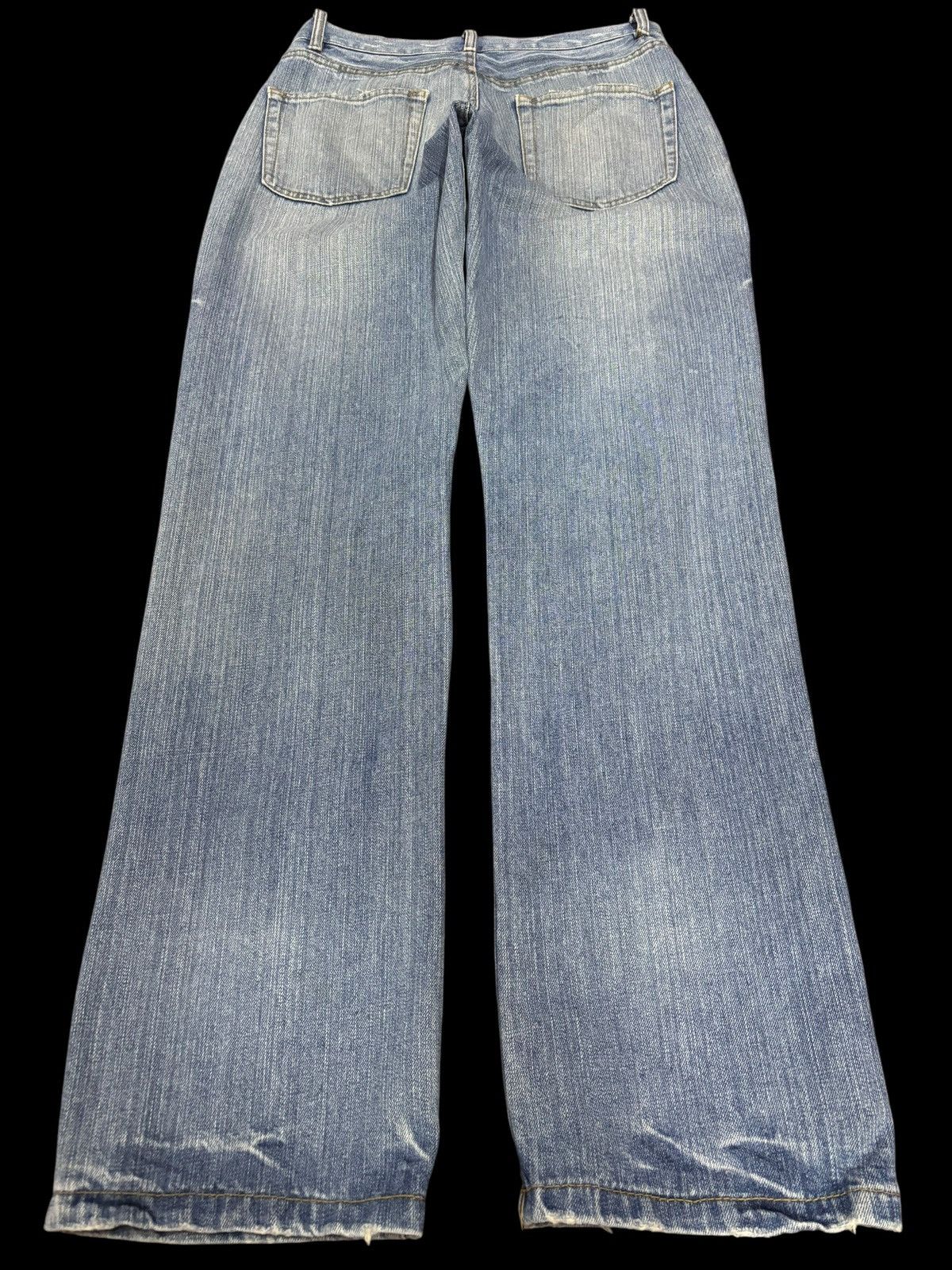 Japanese Brand Vtg Japan Noveau Brillant Homme Distressed Patchwork Jeans Size US 30 / EU 46 - 2 Thumbnail