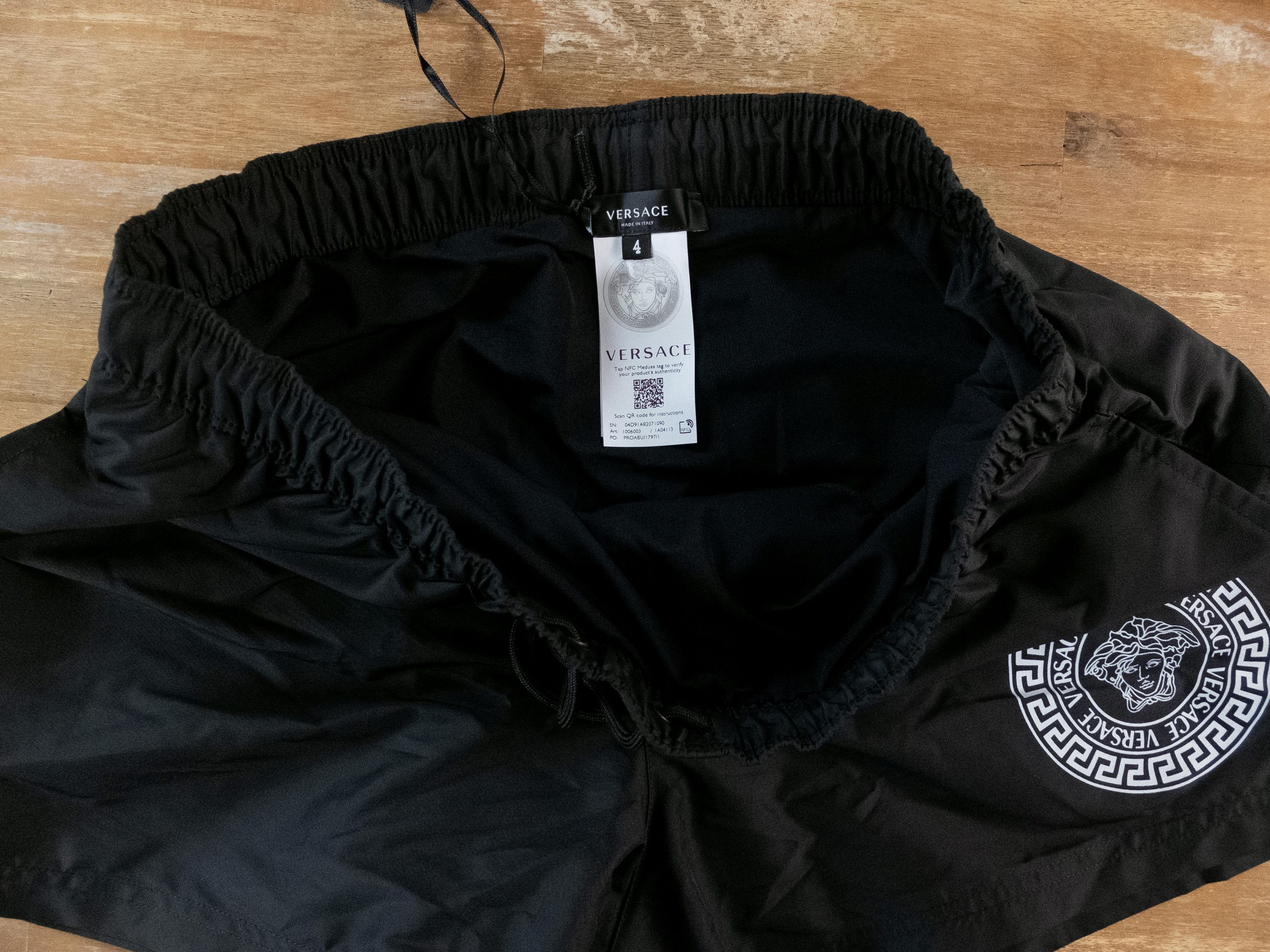 Versace VERSACE black Medusa logo swim shorts 4 Medium trunks Size US 32 / EU 48 - 5 Thumbnail