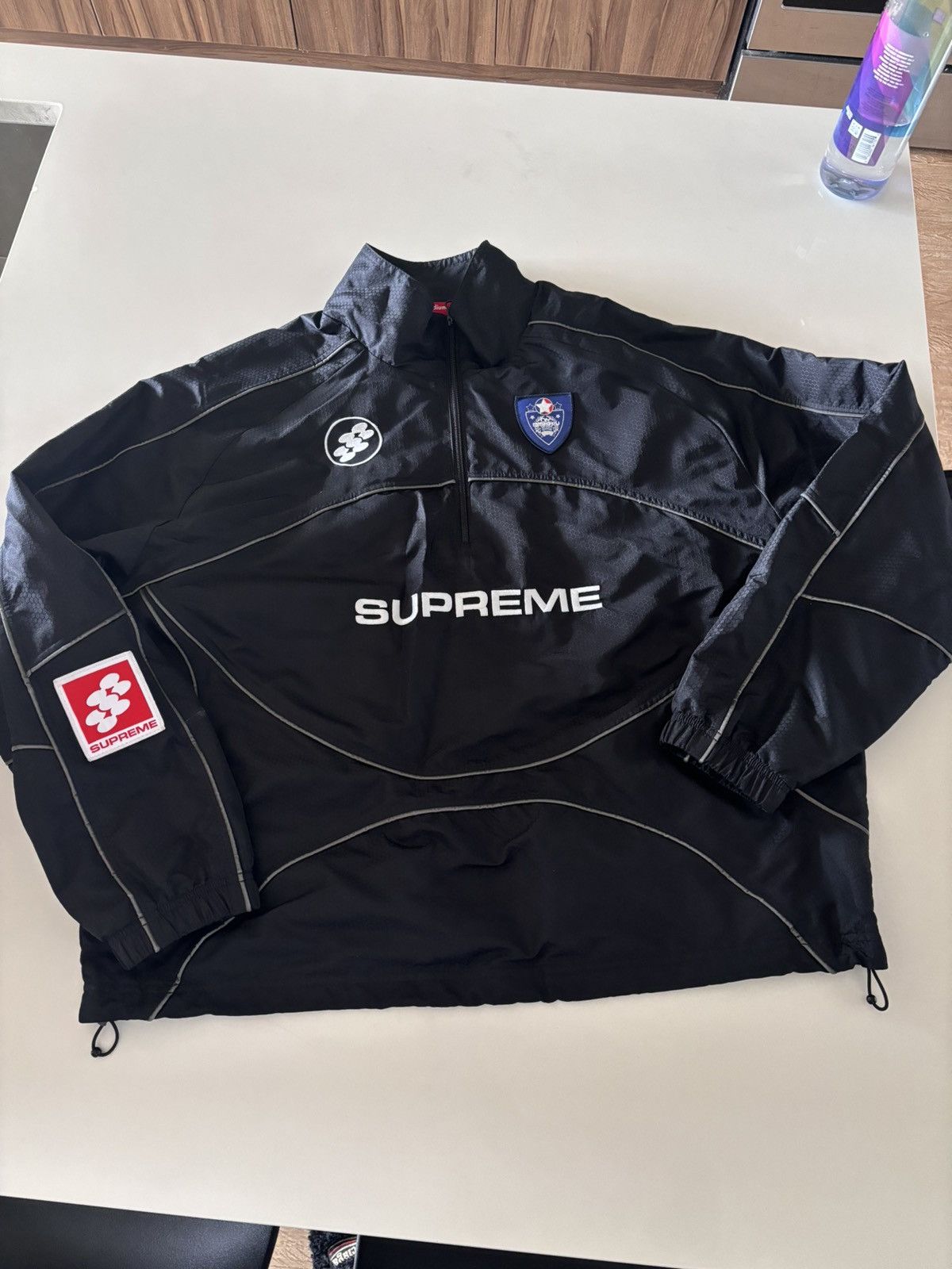 Supreme Supreme Reflective Piping Pullover 'Black' Size US M / EU 48-50 / 2 - 4 Thumbnail