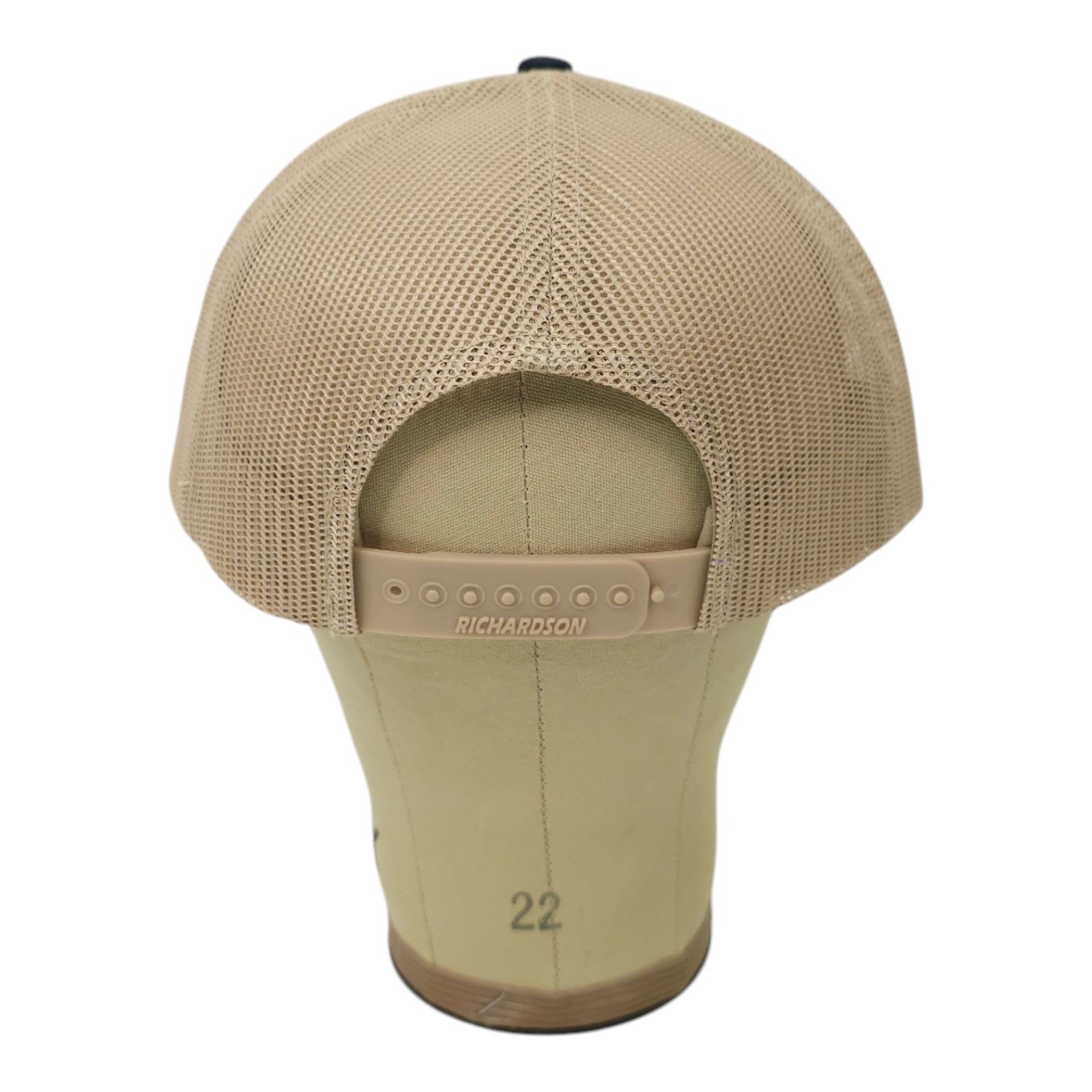 Richardson Richardson Blue Gold Embroidered T Logo Mesh Snapback Cap Size ONE SIZE - 4 Thumbnail