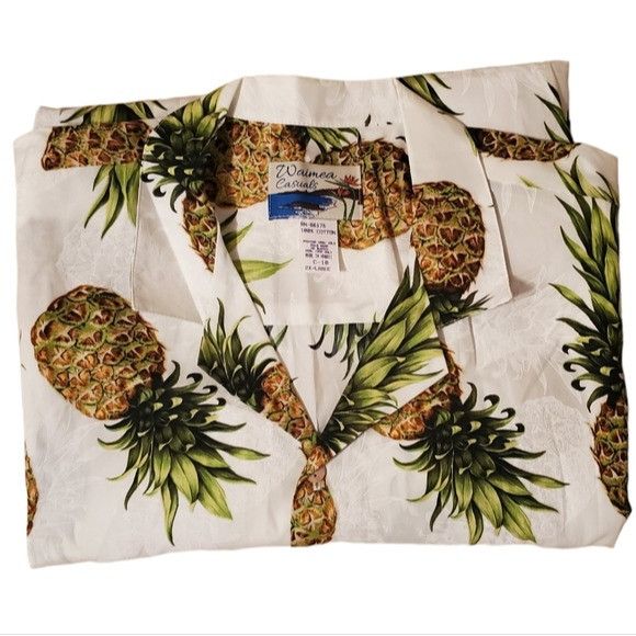 Paradise Found Authentic Hawaiian Shirt "Maui Pineapple" Waimea Size US XXL / EU 58 / 5 - 8 Thumbnail