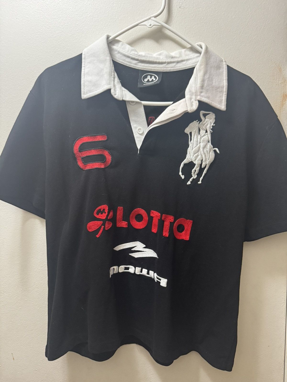 トップス Mowalola ATL Atlanta Polo L ATL RELAXED POLO SHIRT – MOWALOLA