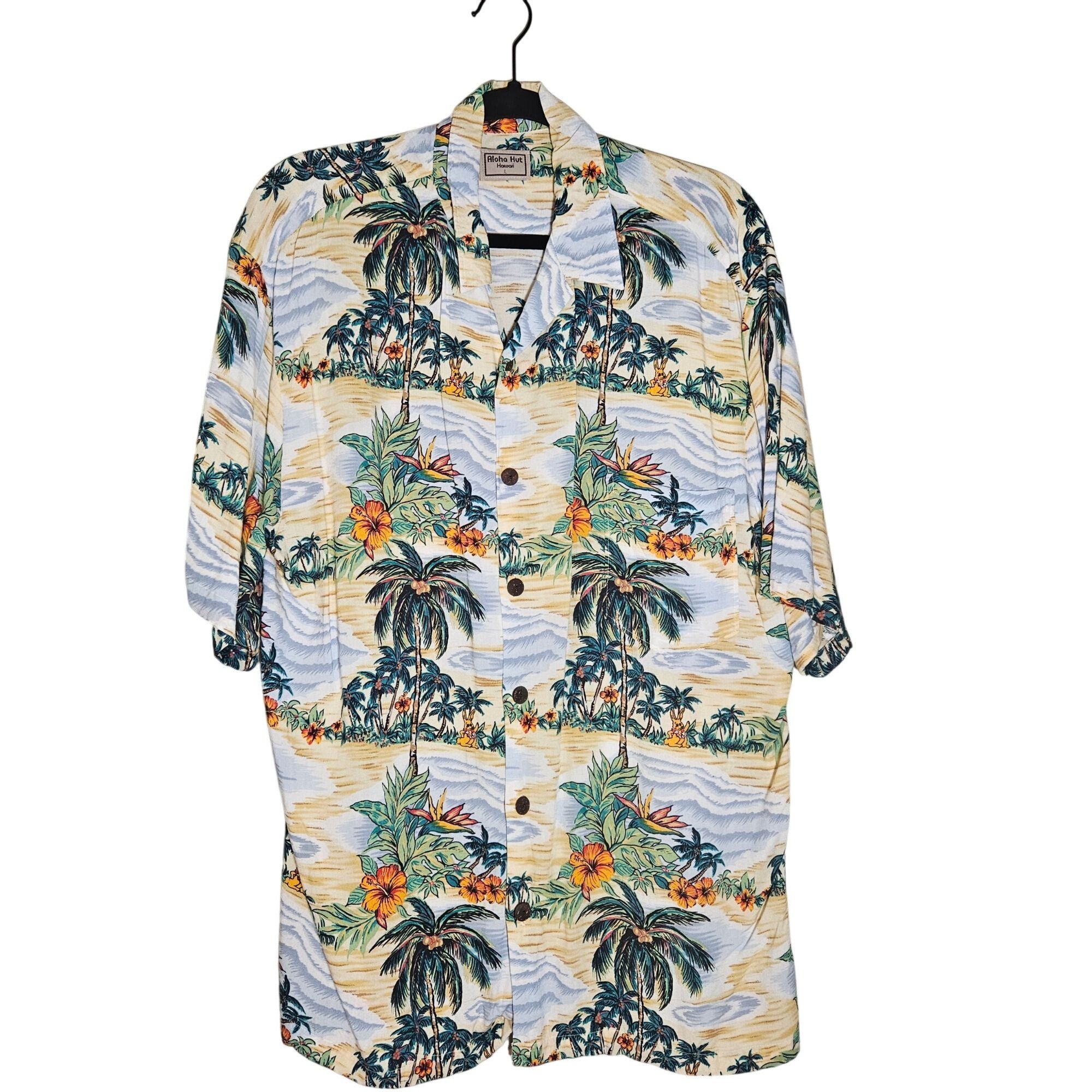 Other Aloha Hut Men’s Hawaiian Shirt L – Tropical Print, Y2K Dadco Size US L / EU 52-54 / 3 - 2 Thumbnail