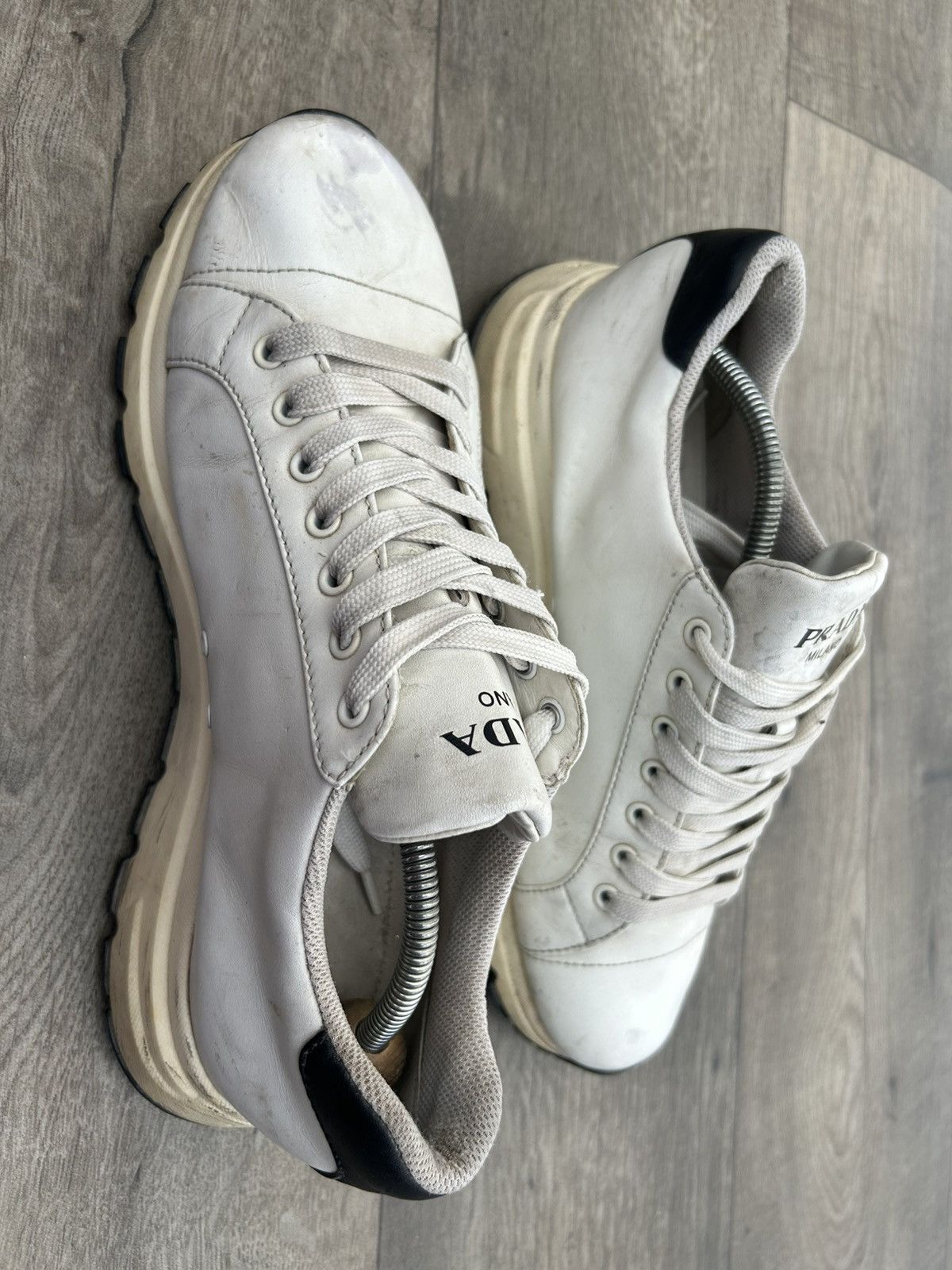 Prada Prada Milano leather sneakers. Size US 10 / EU 43 - 3 Thumbnail