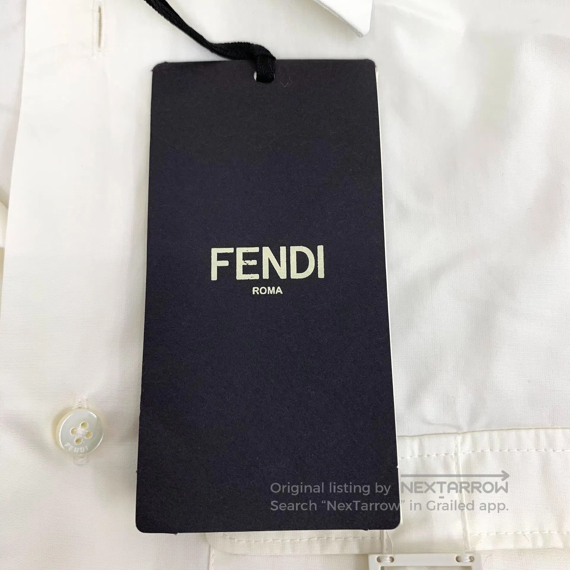 Fendi FENDI size 39 White multi-pocket cotton lapel single-breas Size US S / EU 44-46 / 1 - 6 Thumbnail