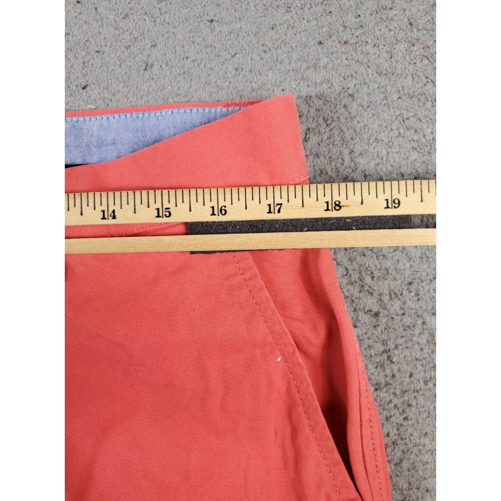Tommy Hilfiger VINTAGE Tommy Hilfiger Pants Men 34x30 Chino Flat Front Casual Button Zip Pink Cotton Size US 34 / EU 50 - 4 Thumbnail
