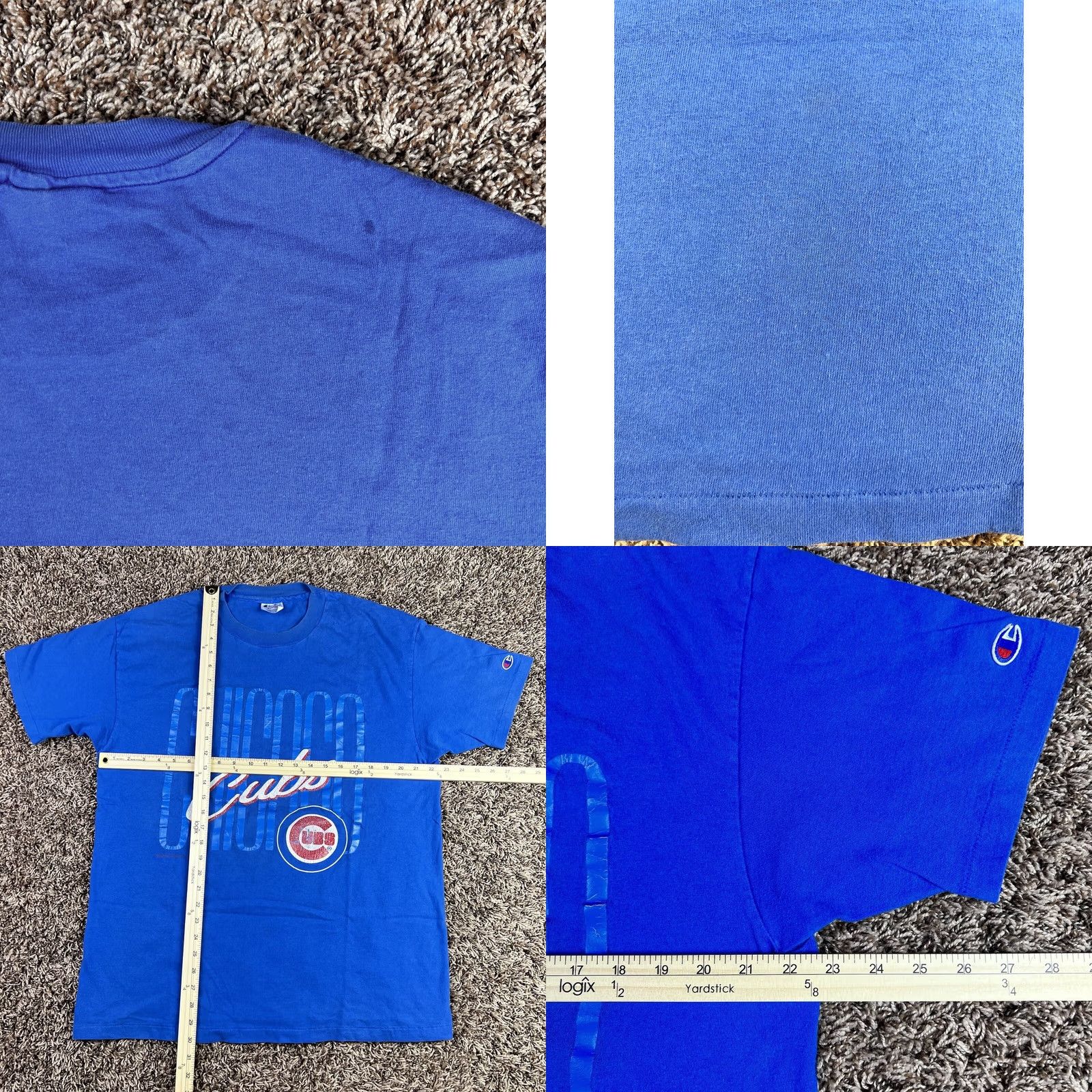Champion VINTAGE Champion Chicago Cubs 1993 Single Stitch T-Shirt XL Blue Graphic Tee Mens 90s Grunge MLB Logo Size US XL / EU 56 / 4 - 8 Thumbnail