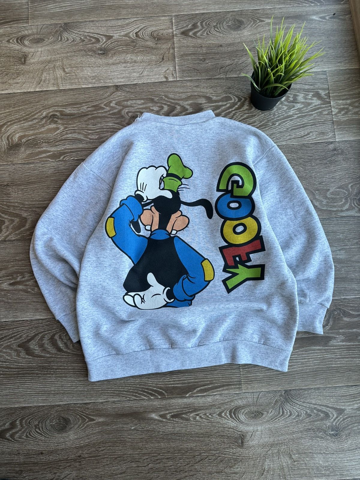Disney 🔥 80s Disney Goofy Sweatshirt Pullover Warner Bros Cartoon Size US M / EU 48-50 / 2 - 2 Thumbnail
