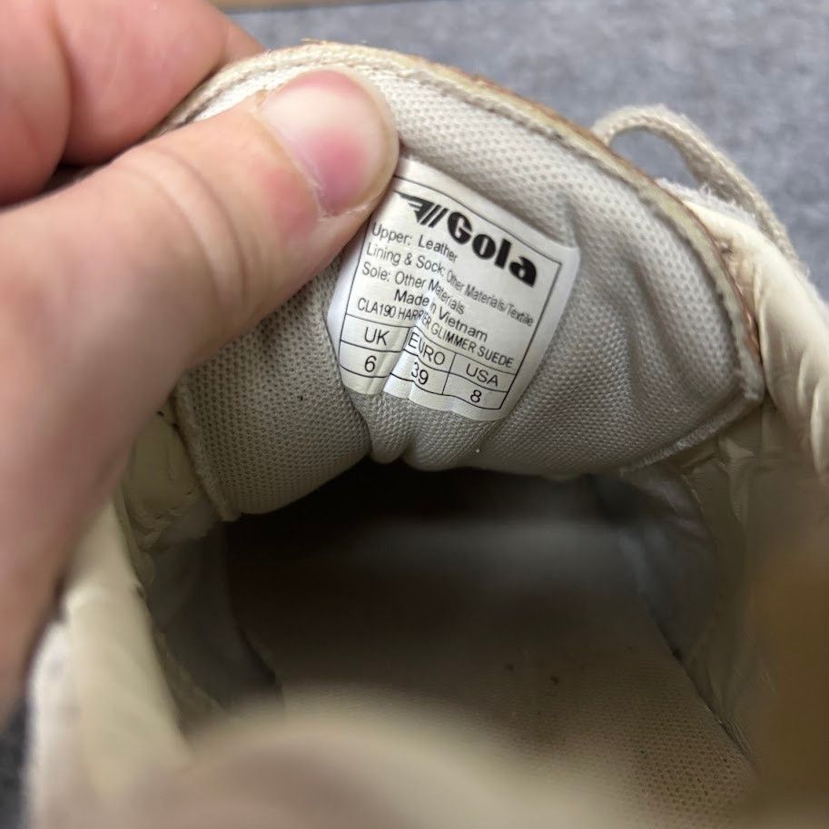 Gola Gola Harrier Gray Suede Perforated Trainer Sneakers Womens 8 Size US 8 / IT 38 - 9 Thumbnail