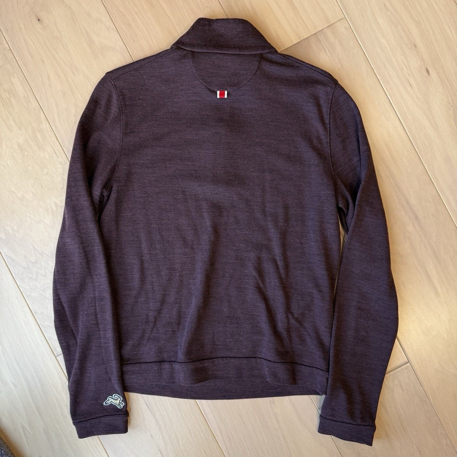 Tracksmith New England Tracksmith Merino Wool 1/4 Zip Pullover Women's M Maroon Size M / US 6-8 / IT 42-44 - 8 Thumbnail