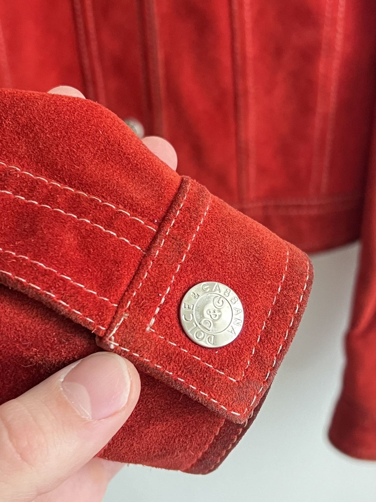 Dolce & Gabbana Vintage Dolce & Gabbana suede button up jacket Size L / US 10 / IT 46 - 4 Thumbnail