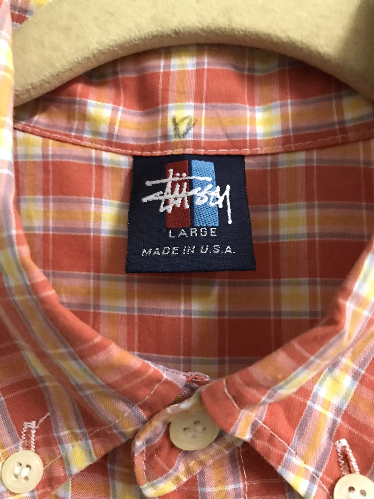 Stussy Vintage Stussy Shirt button Up Made in USA Large Size US L / EU 52-54 / 3 - 3 Thumbnail