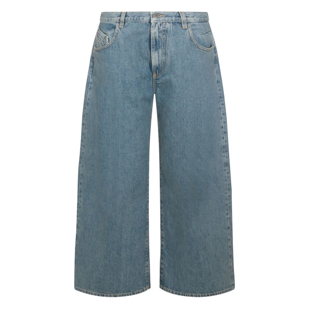 The Attico The Attico BLUE Denim - Wide-Leg Jeans Size 27" / US 4 / IT 40 - 1 Thumbnail