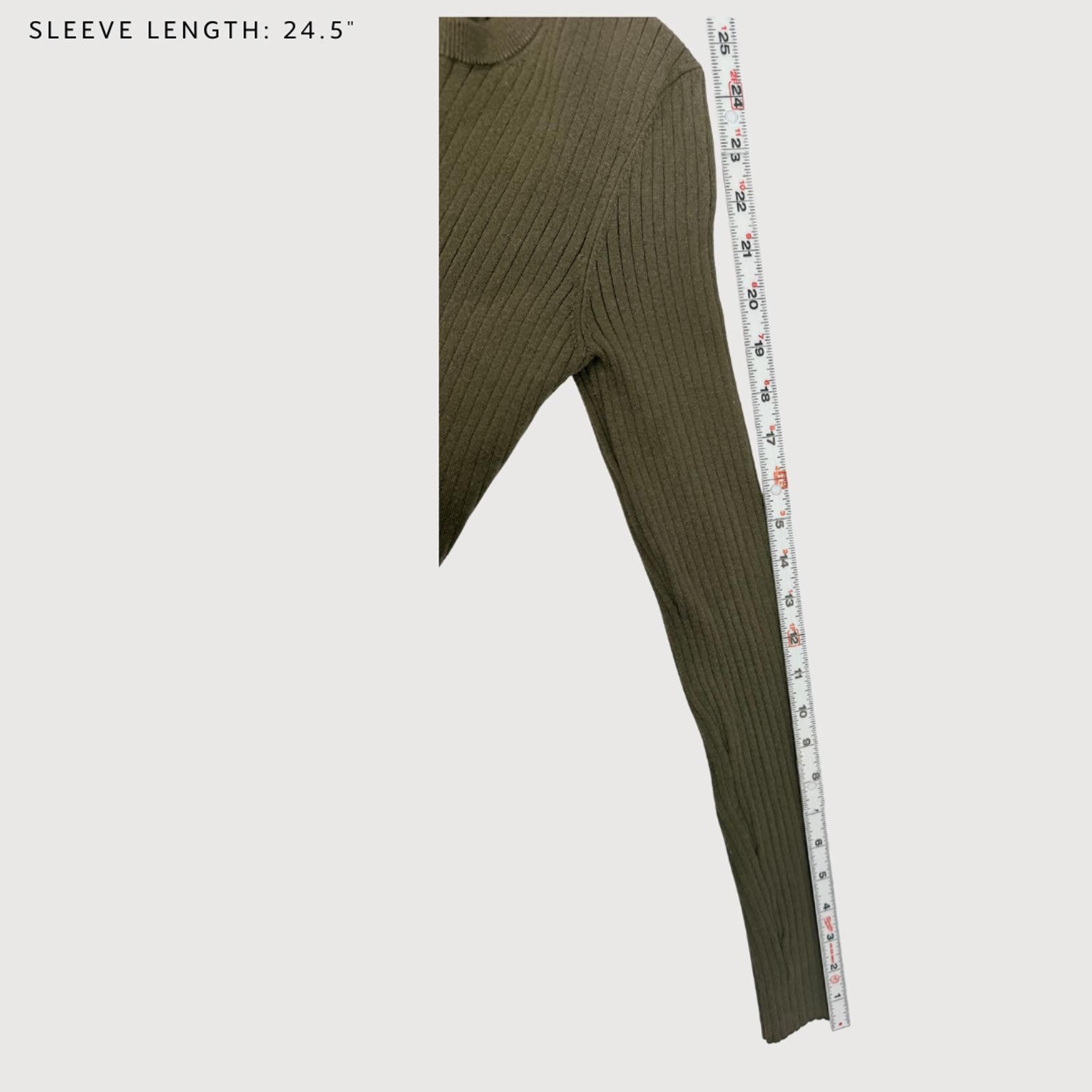 Kith Kith Cropped Ribbed Cardigan Olive XS Size XS / US 0-2 / IT 36-38 - 9 Thumbnail