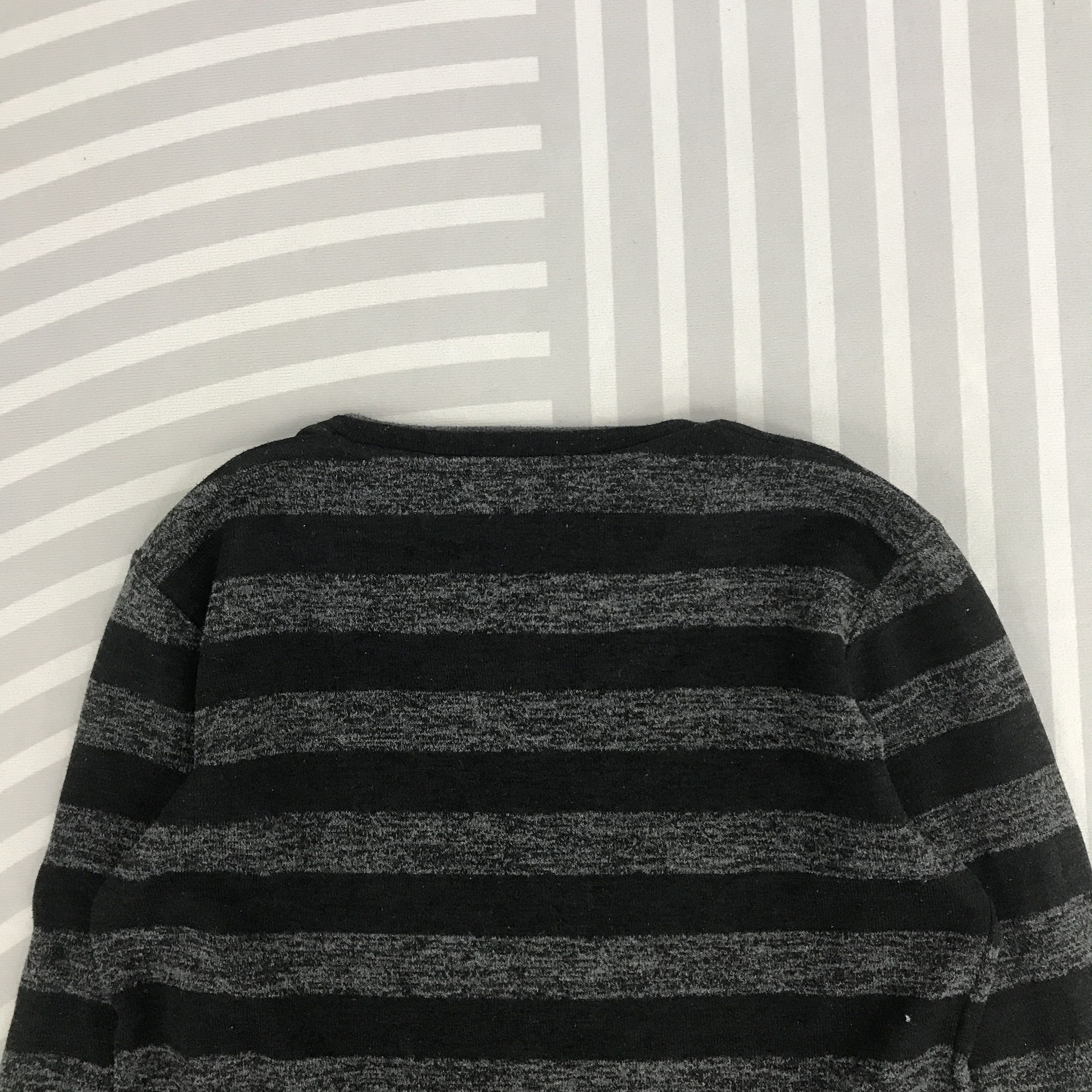 Japanese Brand × Plus One Clothing × Vintage Plus one punk style Striped design Long Sleeve T-shirts Size US L / EU 52-54 / 3 - 3 Thumbnail