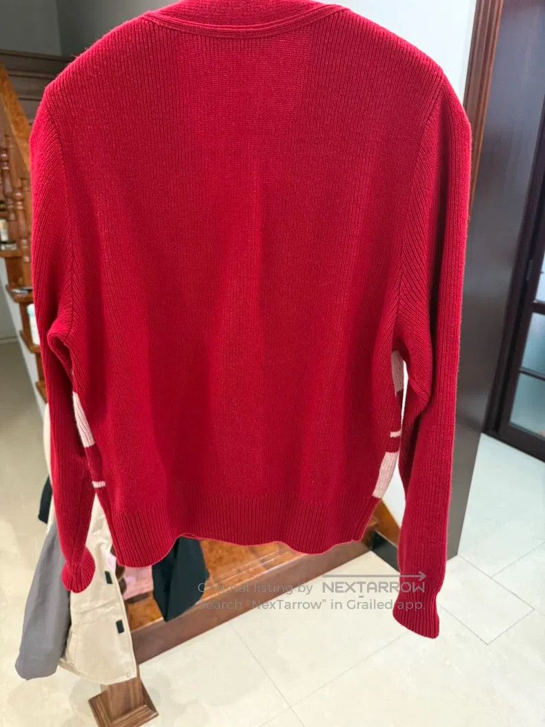 Acne Studios Acne Studios Red Smile Face Open Cardigan Sweater with Cla Size XS / US 0-2 / IT 36-38 - 2 Thumbnail