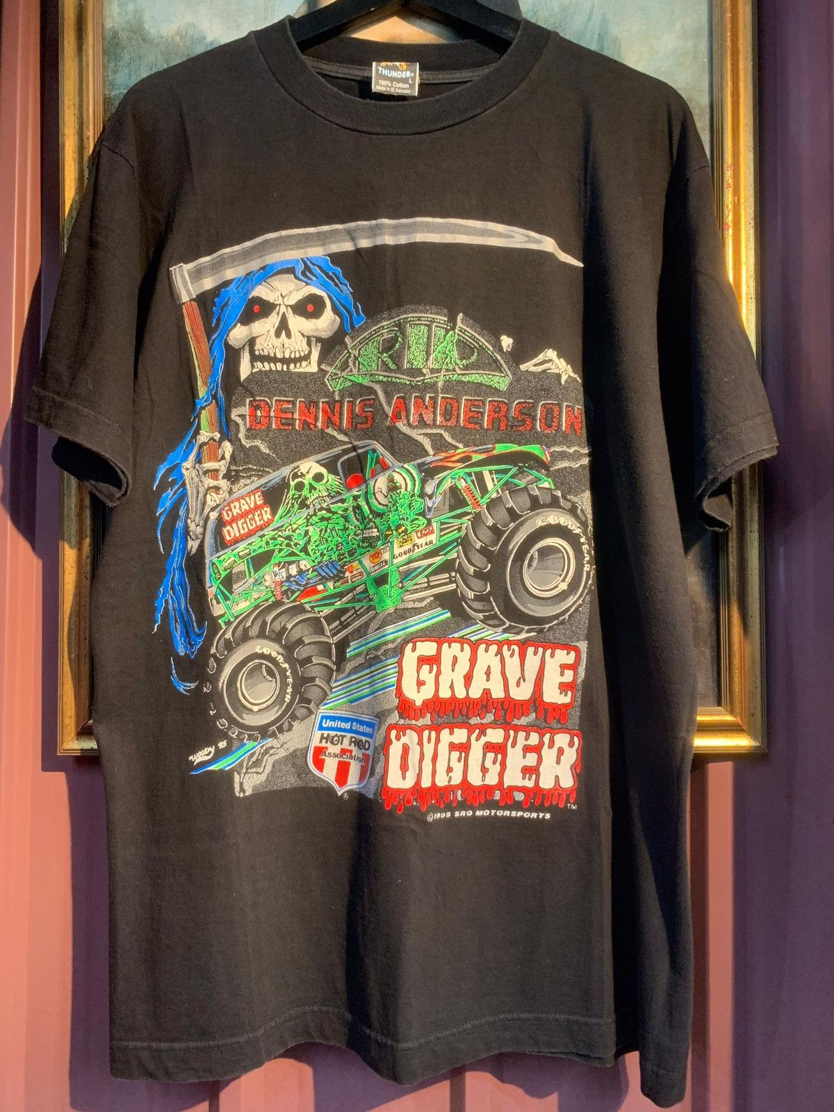 Vintage VINTAGE GRAVE DIGGER 1995 Size US XL / EU 56 / 4 - 5 Thumbnail