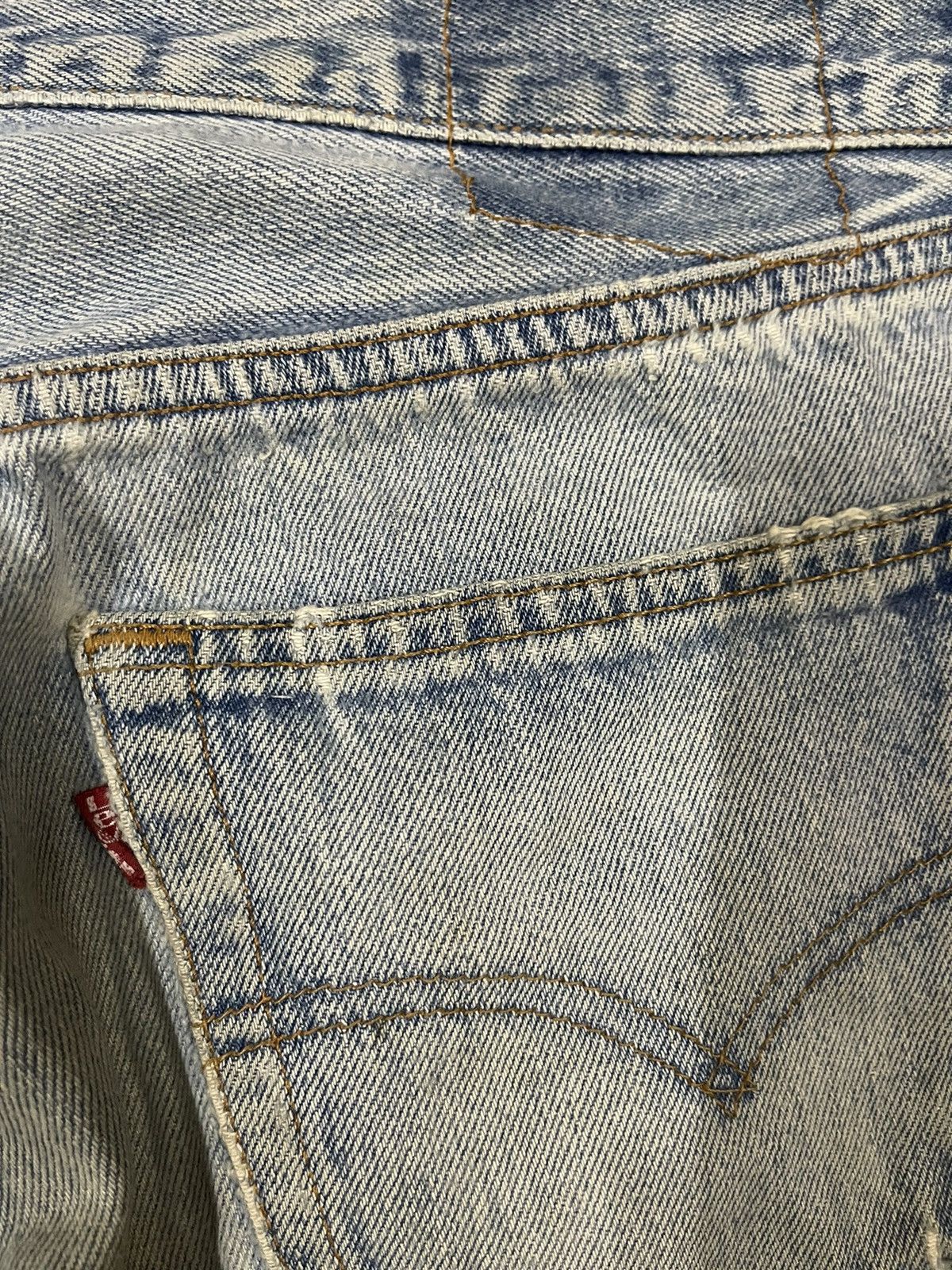 Levi's Vintage 90s Levis 501 Blue Wash Distressed Style Jeans Size US 31 - 7 Thumbnail