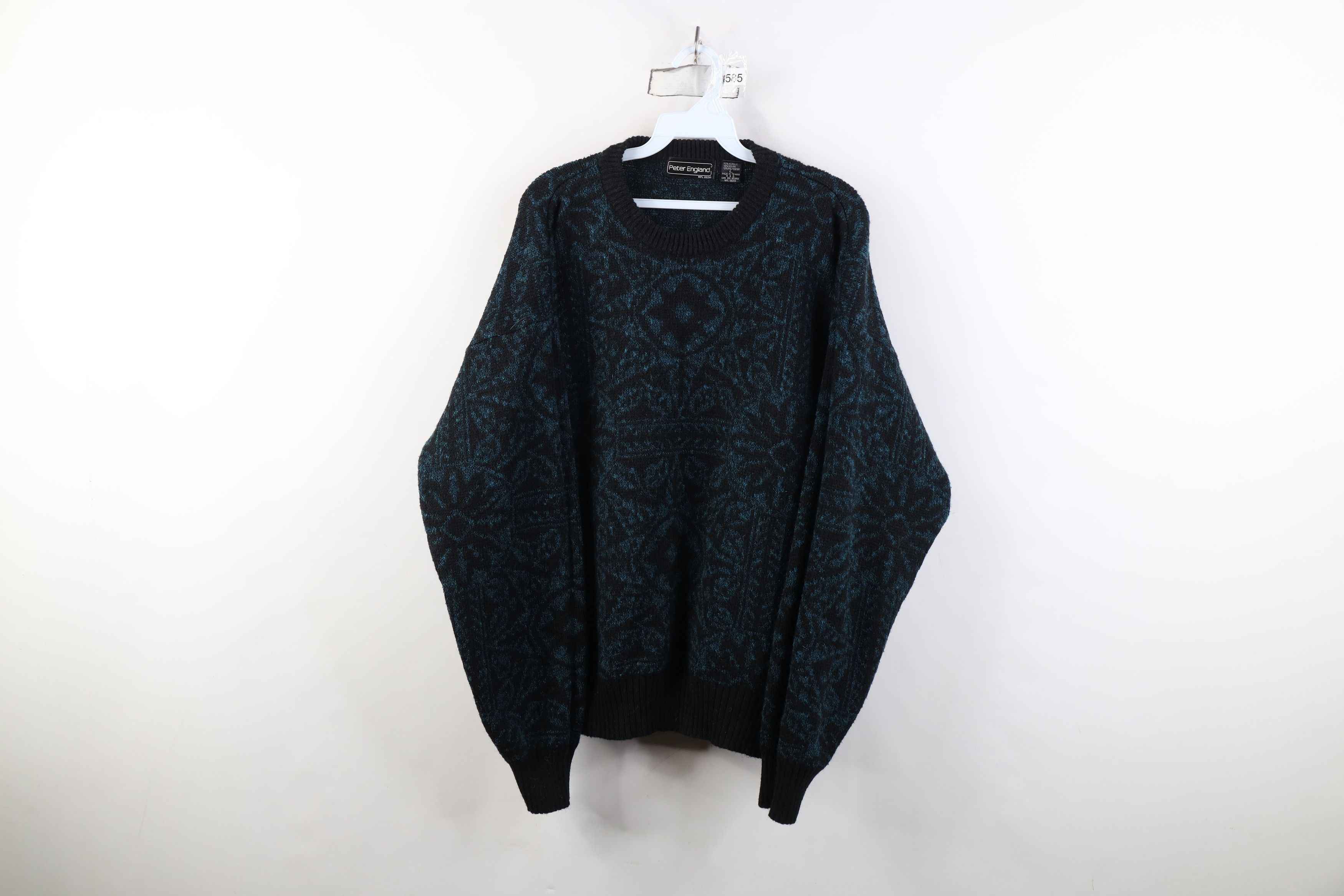 Vintage Vintage 90s Streetwear Flower Knit Crewneck Sweater Size US L / EU 52-54 / 3 - 1 Thumbnail