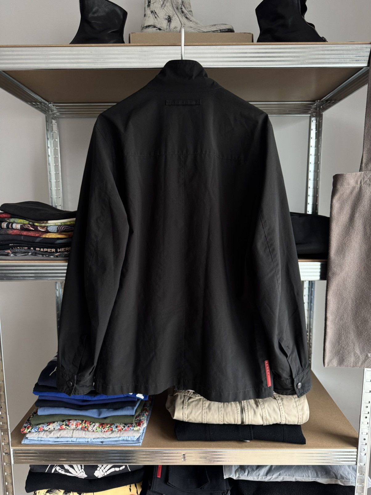Prada Vintage 2000s Prada Red Tab Windstopper Bomber Jacket Size US M / EU 48-50 / 2 - 3 Thumbnail