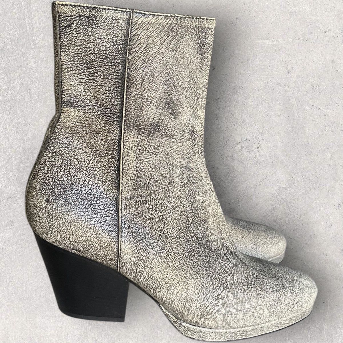 A.F. Vandevorst Side Zip Cuban Heels Boots Size US 10 / IT 40 - 3 Thumbnail