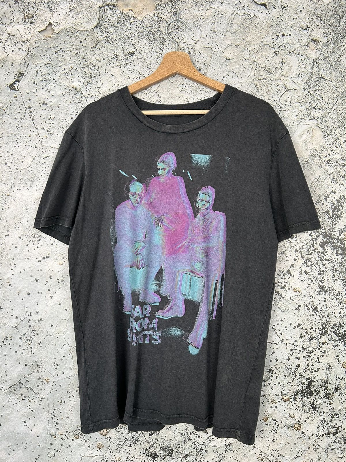 Vintage Far From Saints Rock Band Tee Grunge Punk Y2K