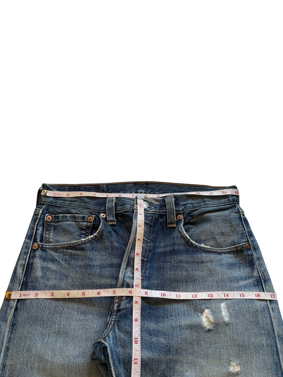 Levi's Vintage 90s Levis 501 Mud Wash Distressed Loose Jeans Size US 32 / EU 48 - 11 Thumbnail