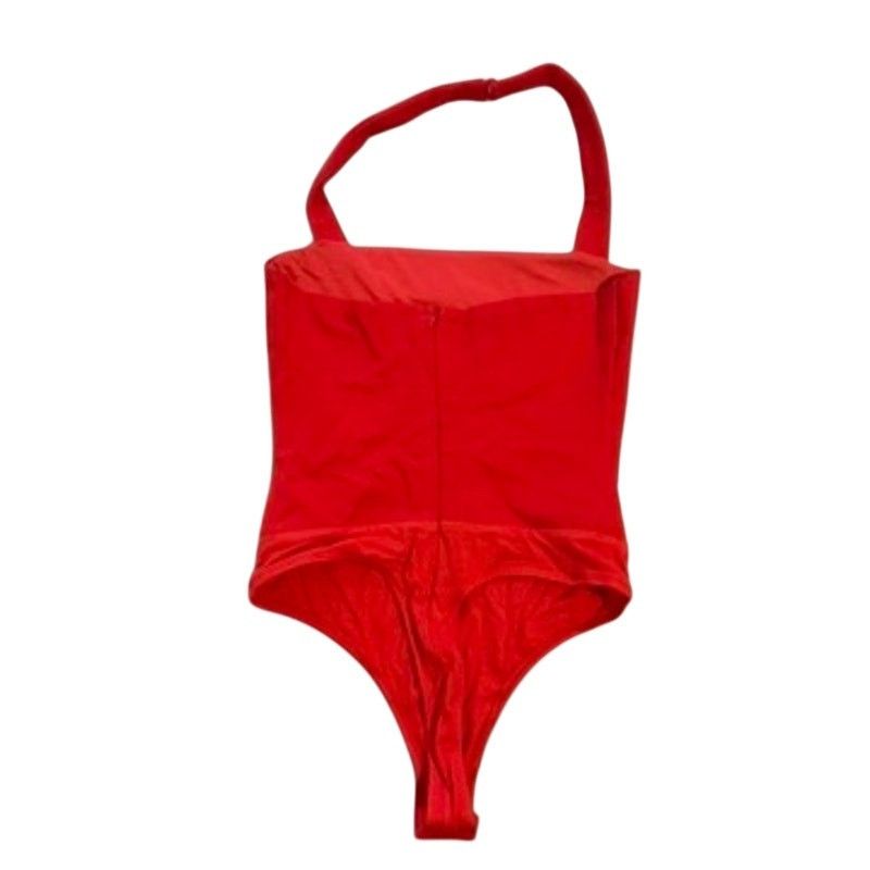 superdown Superdown Reece Halter Bodysuit in Red, Size S Size S / US 4 / IT 40 - 7 Thumbnail