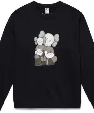 Kaws × Uniqlo KAWS x Uniqlo Longsleeve Sweatshirt 'Black' Size US S / EU 44-46 / 1 - 1 Thumbnail