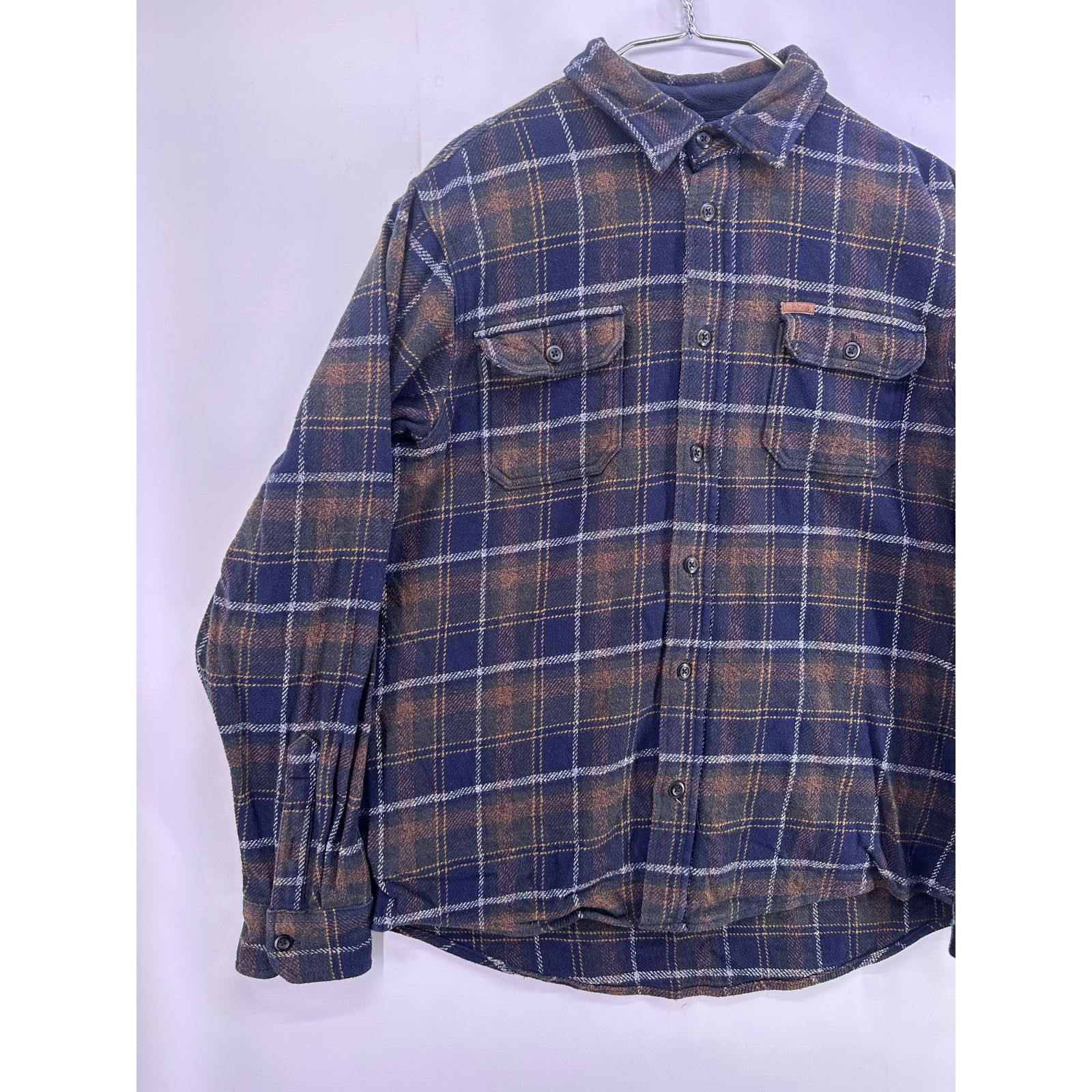 Orvis Orvis Thick Flannel Brown Navy Front Pockets Size Medium Size US M / EU 48-50 / 2 - 2 Thumbnail