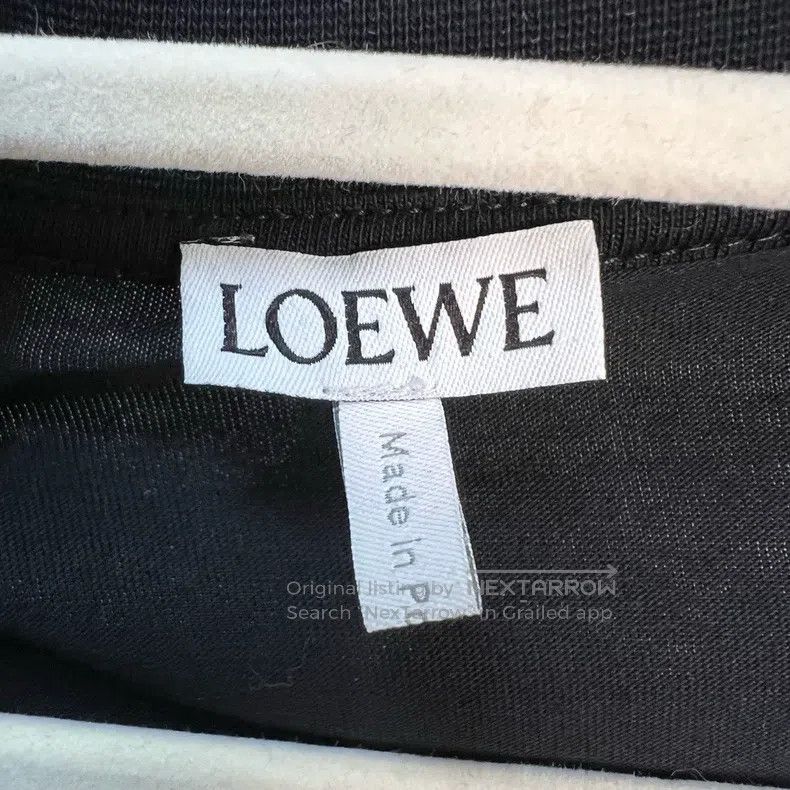 Loewe Loewe FW24 Logo Letter Embroidered Black Short Sleeve T-Sh Size US XL / EU 56 / 4 - 3 Thumbnail