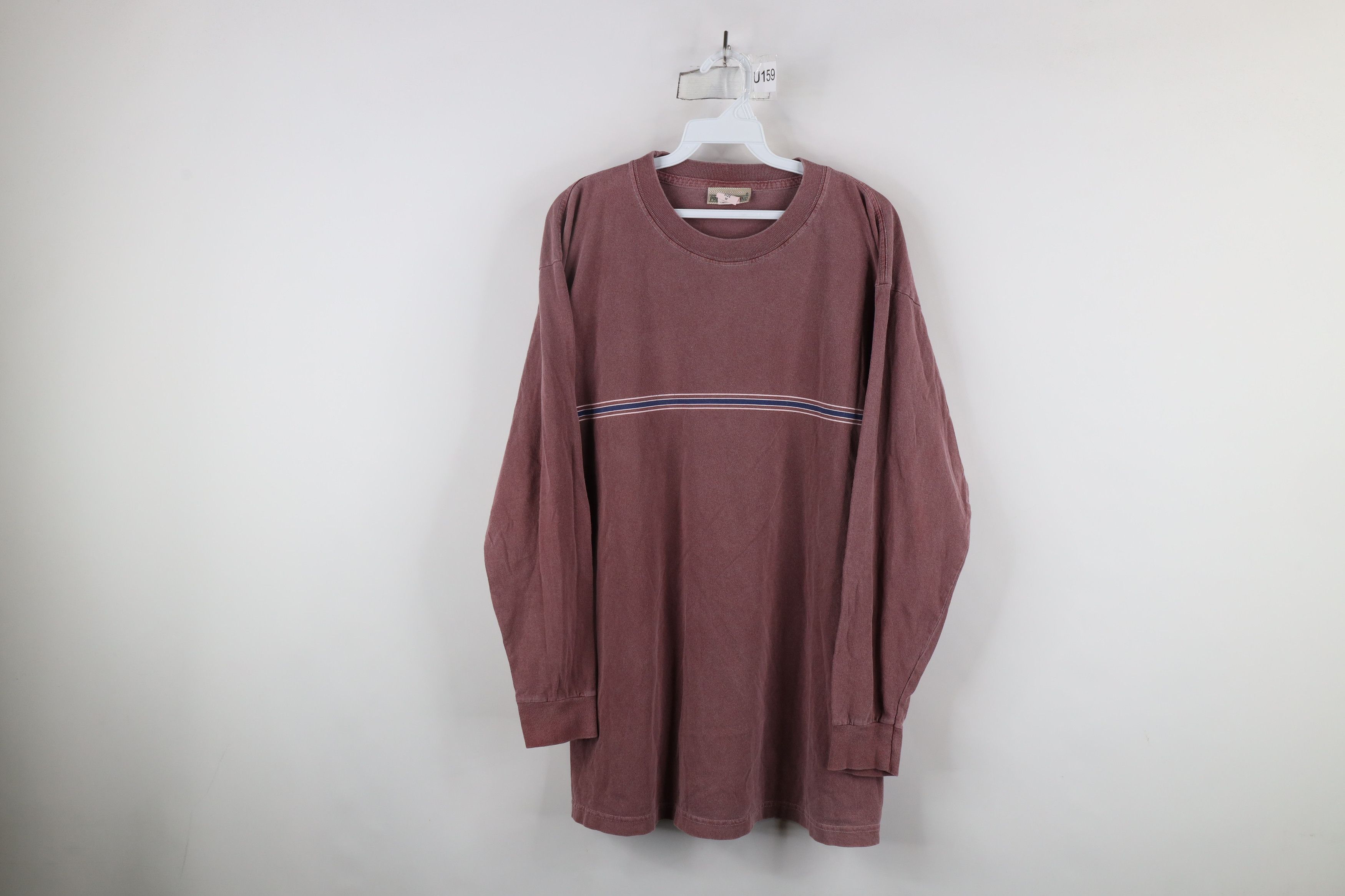 Vintage Vintage 90s Streetwear Stonewash Long Sleeve T-Shirt USA Size US M / EU 48-50 / 2 - 1 Thumbnail