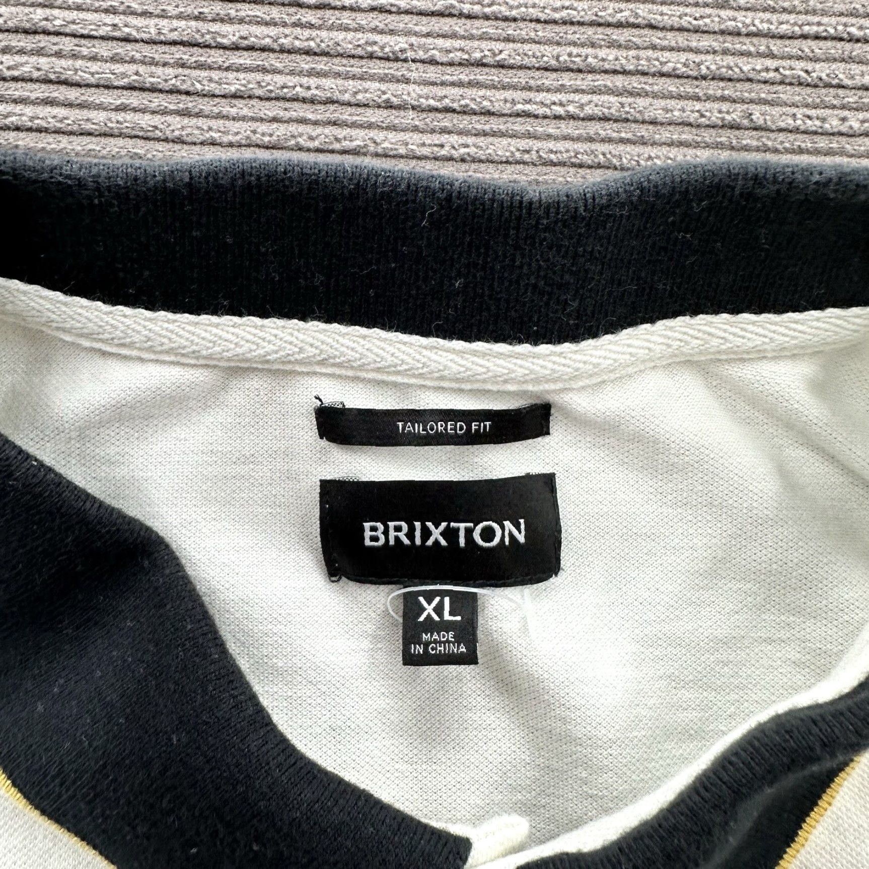 Brixton Brixton Mod Flex Polo Shirt Men XL White Black Cotton Golf Preppy Casual/Travel Short Sleeve Polo Shirt Men XL Multicolor/White Black Cotton Golfing Size US XL / EU 56 / 4 - 3 Thumbnail