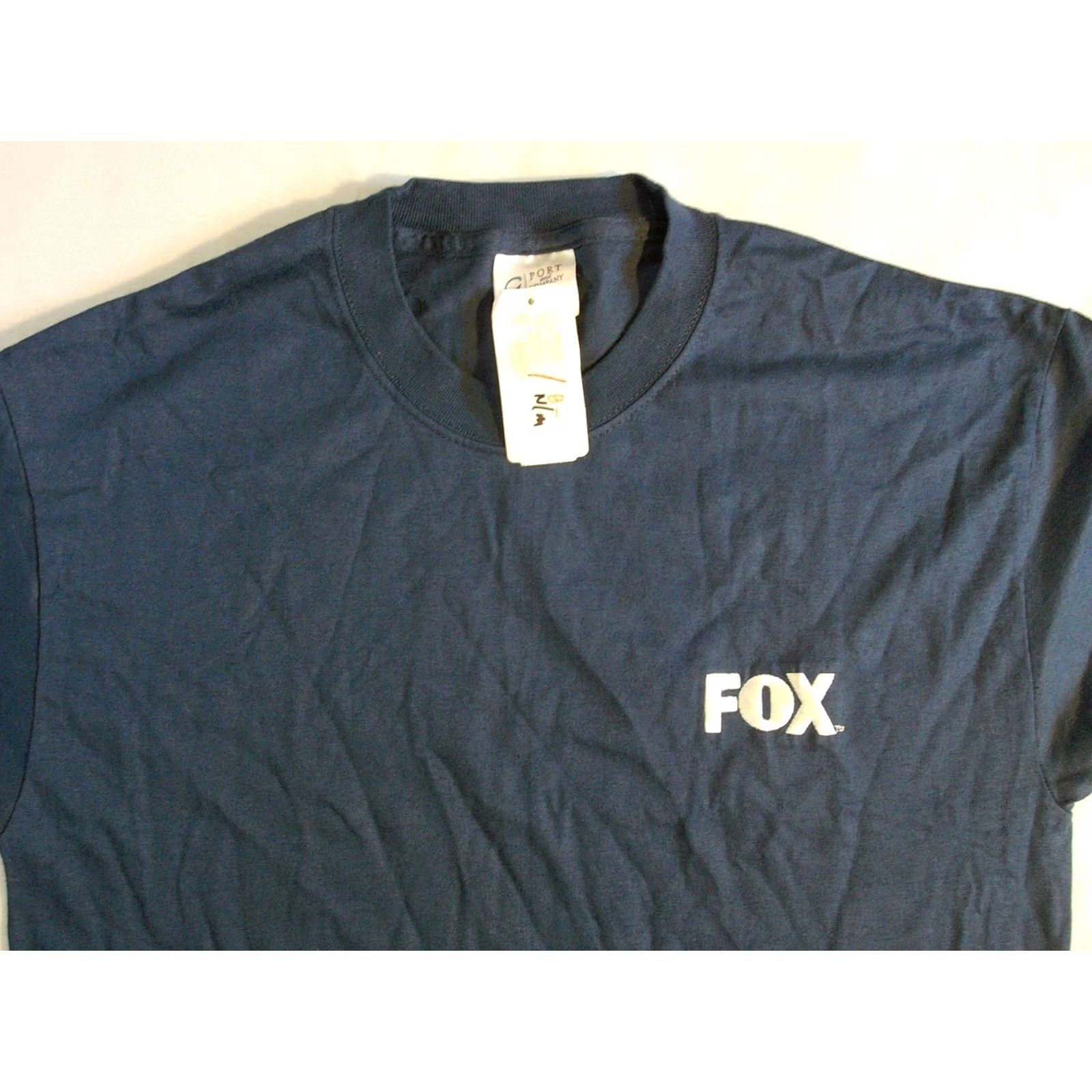 Port & Company FOX SPORTS NEWS T-Shirt Men M Blue Cotton Port & Company Vintage Embroidered USA Fox Shirts Size US M / EU 48-50 / 2 - 3 Thumbnail