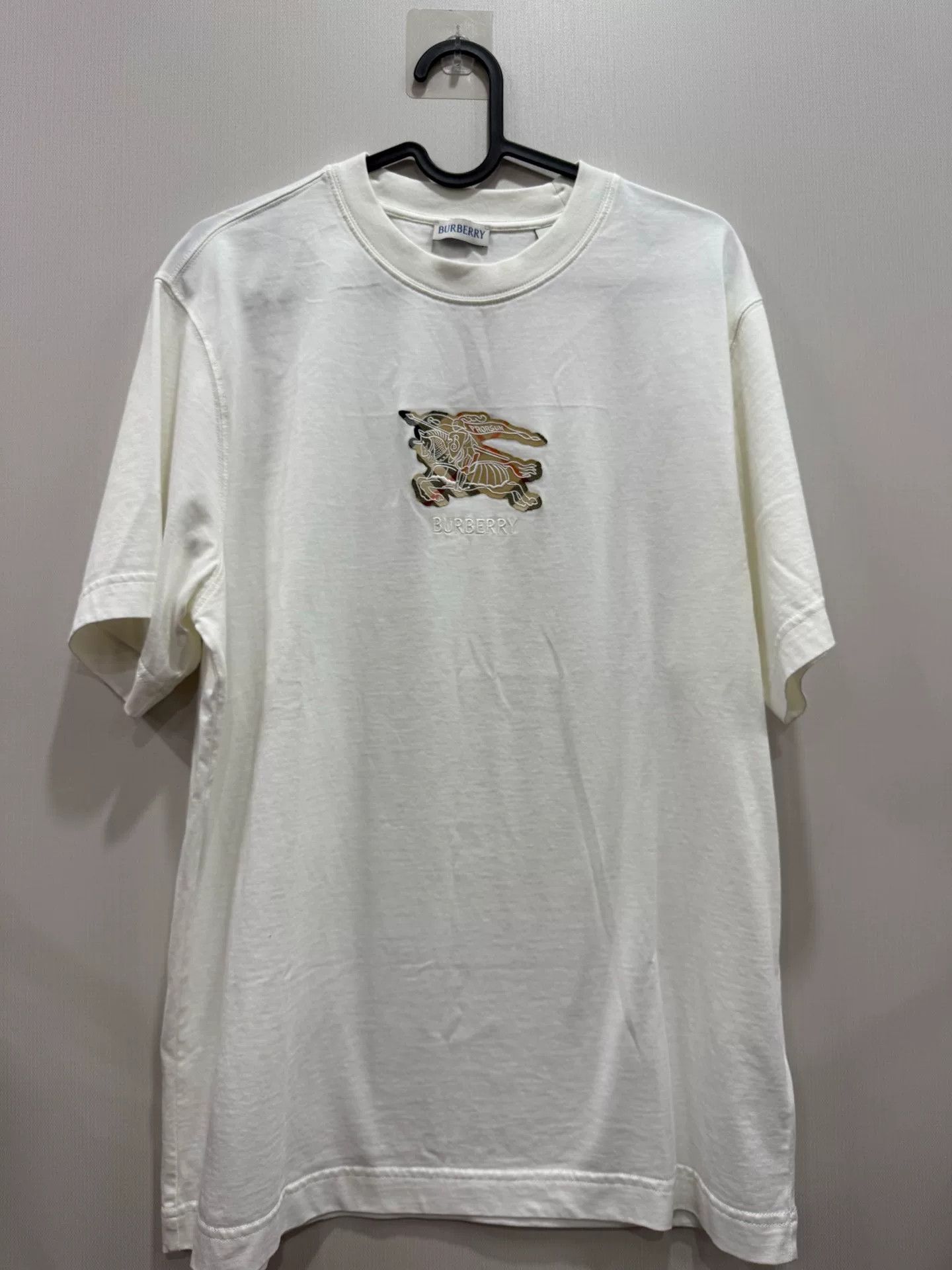Burberry Burberry White Short-Sleeve Tee L Size US L / EU 52-54 / 3 - 1 Thumbnail