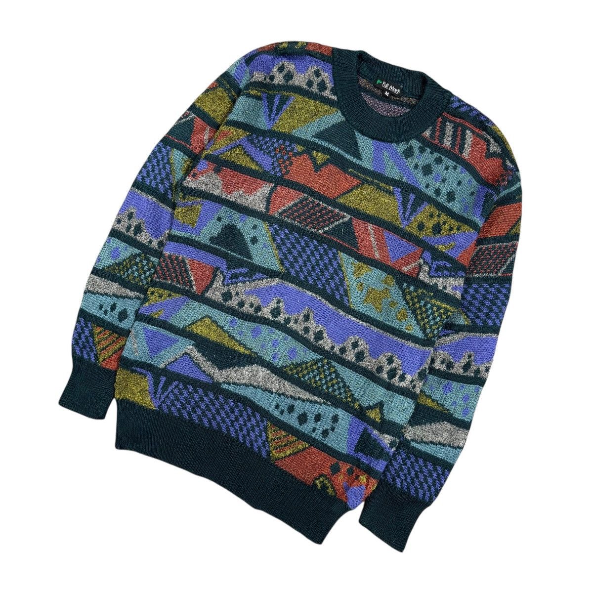 Aran Isles Knitwear Vtg🔥Fullmark 3d Knitwear Pullover Mohair Blend Size US M / EU 48-50 / 2 - 10 Thumbnail