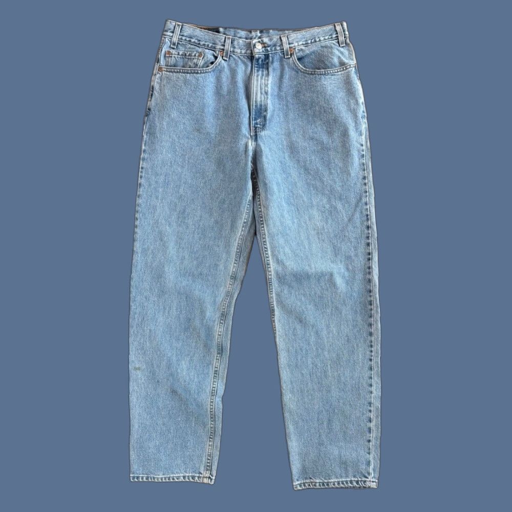 Levi's VINTAGE Levi’s 550 Denim Blue Jeans Relaxed Fit 36x33 Men USA 90s Straight Size US 36 / EU 52 - 1 Thumbnail