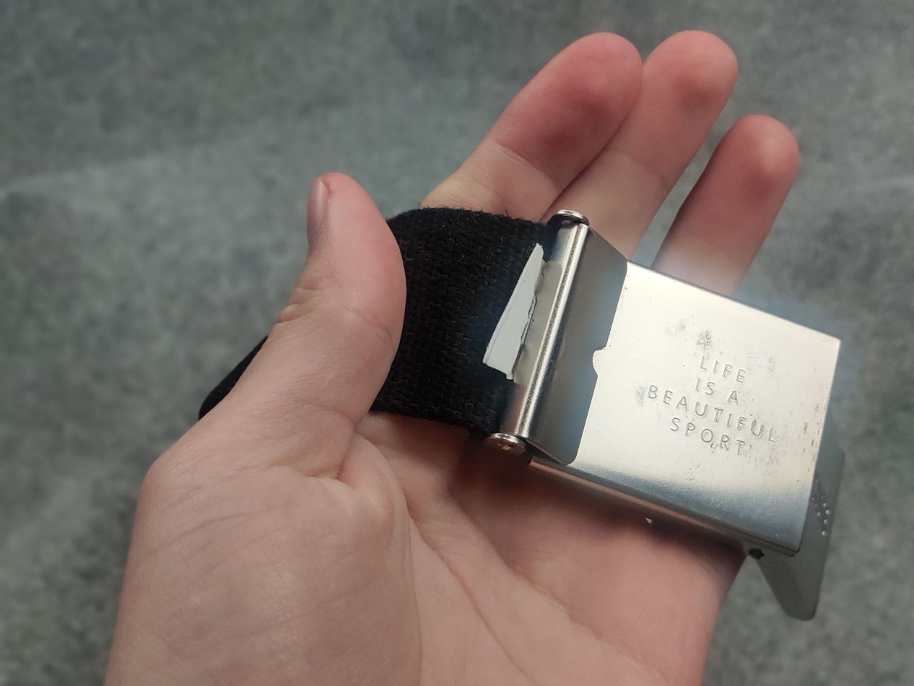 Lacoste Vintage 90's Lacoste Black Alligator Canvas Buckle Belt Y2K Size ONE SIZE - 9 Thumbnail