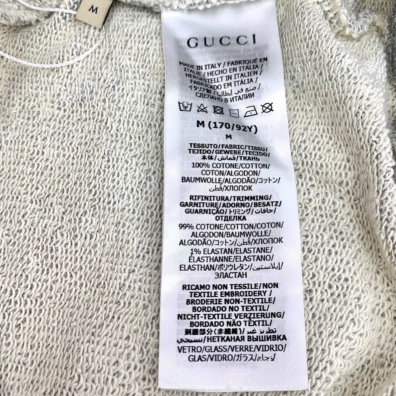 Gucci Gucci Gray Crystal Cotton Long Sleeve Sweatshirt-2506 Size M / US 6-8 / IT 42-44 - 6 Thumbnail