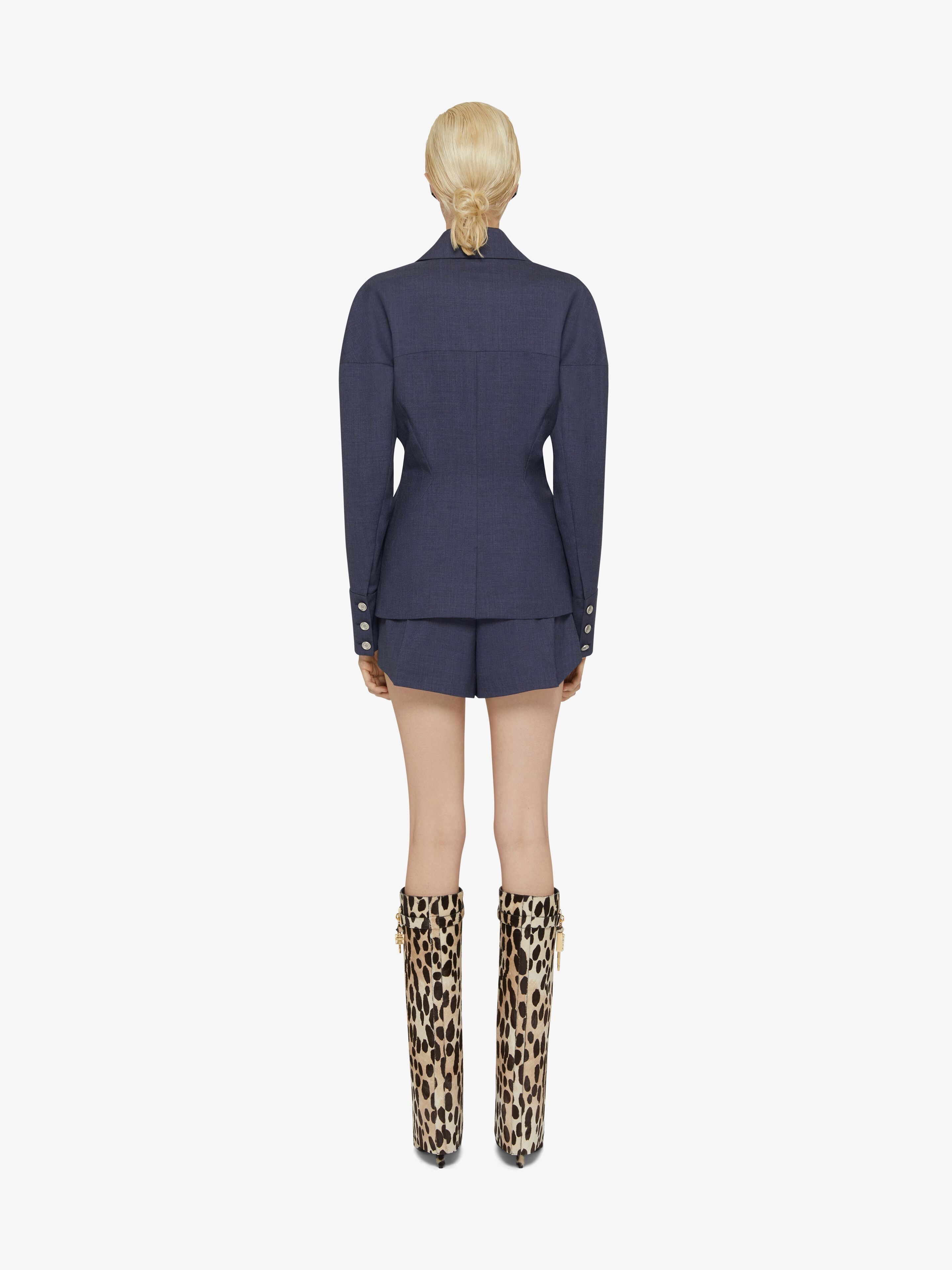 Givenchy o1w1db10326 Cuffed Jacket in Blue Size XS / US 0-2 / IT 36-38 - 3 Thumbnail