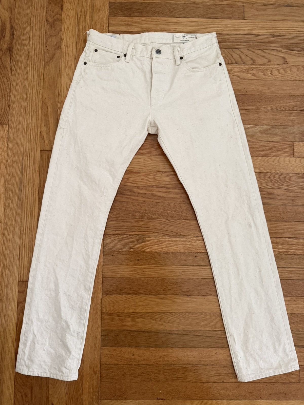 Rogue Territory Rogue Territory Silveridge Ecru Selvedge Denim – Size 33 Size US 33 - 1 Thumbnail