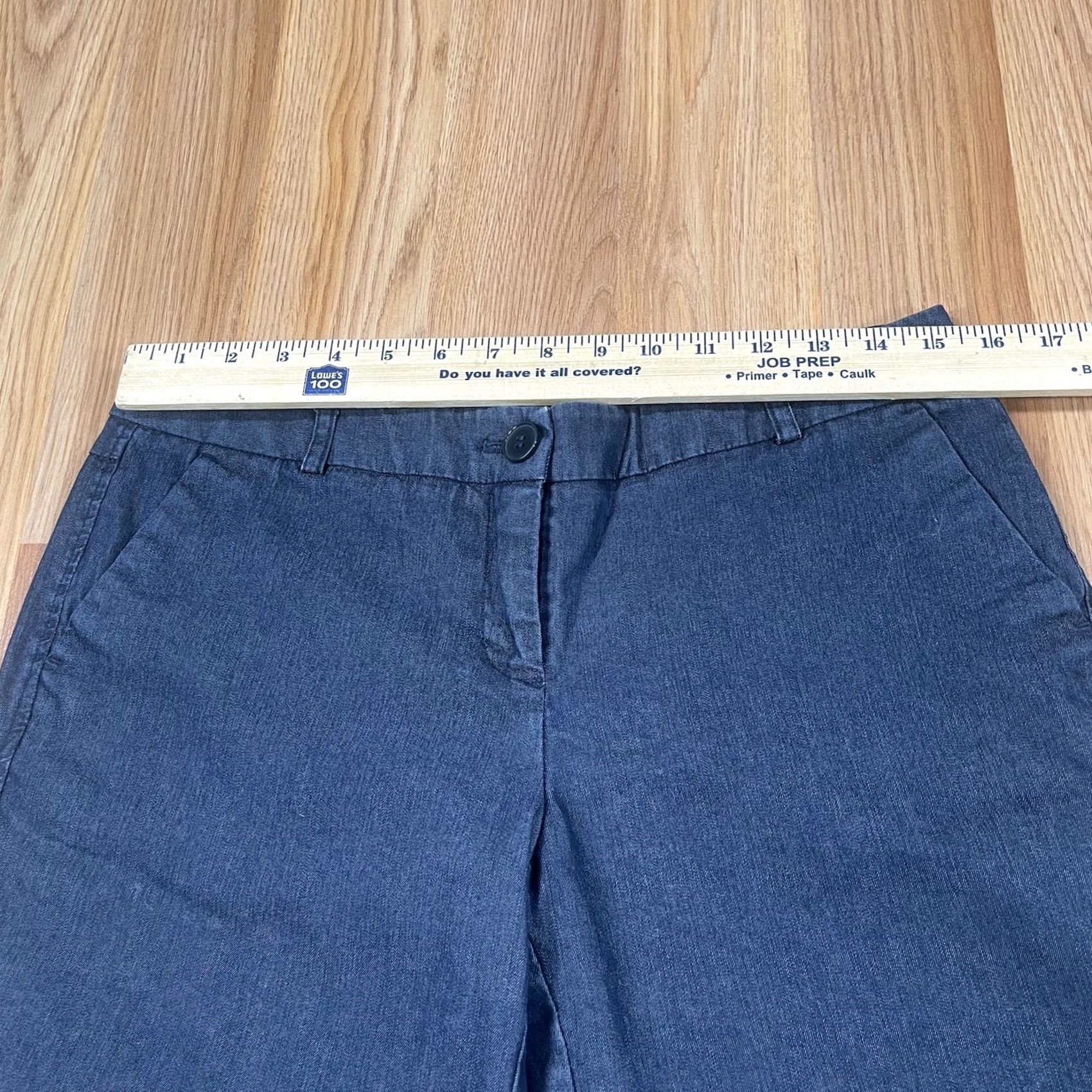 Vintage VINTAGE New York & Company Jeans Womens 4 Flare Leg Mid Rise Stretch Blue Denim Pants Jeans Size 27" / US 4 / IT 40 - 3 Thumbnail