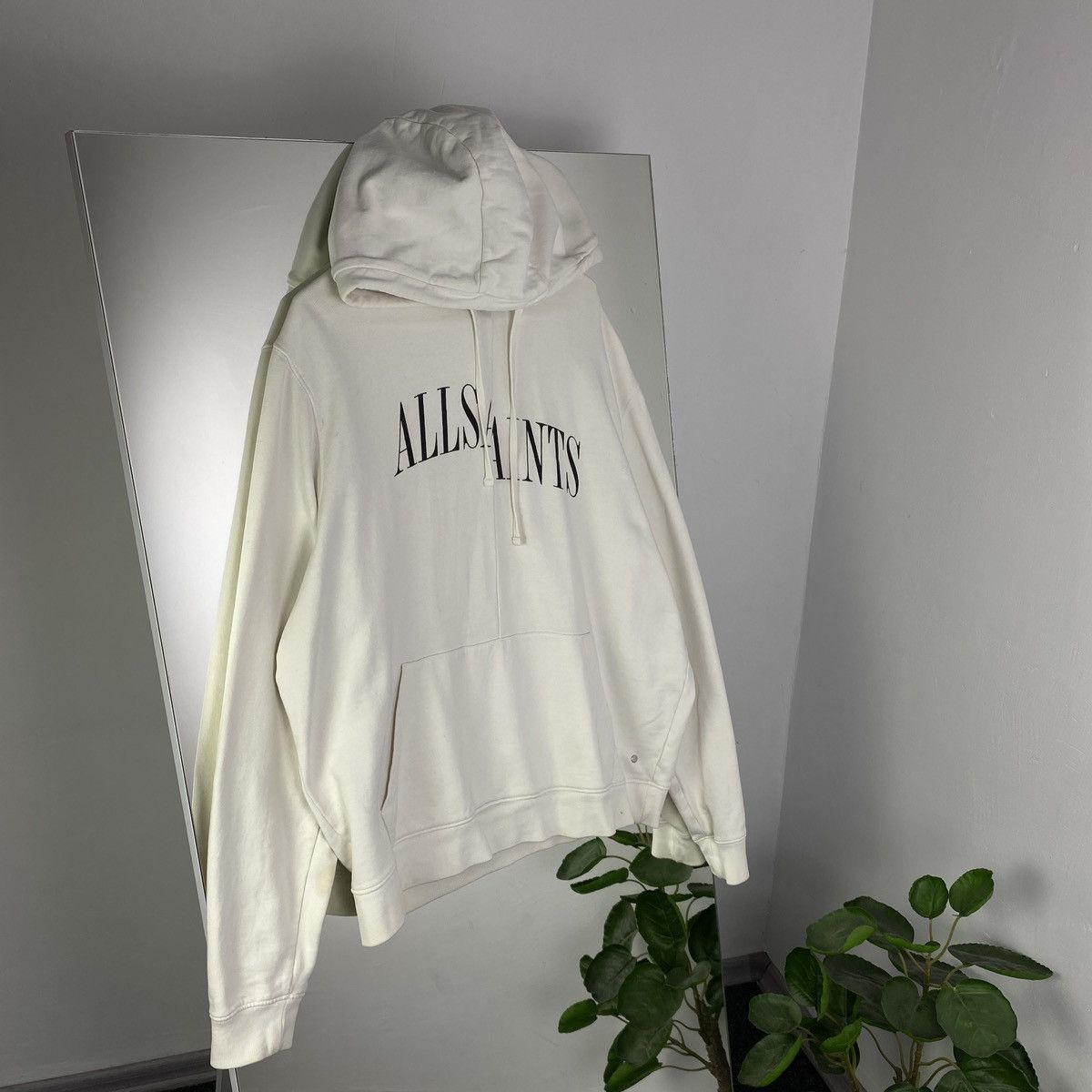 ALLSAINTS BIG LOGO HOODIE OVERSIZED FIT