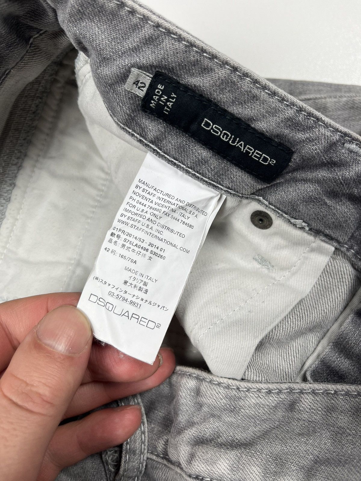 Dsquared2 Rare Dsquared2 Distressed Denim Pants Grey Jeans SZ 42 Size 28" / US 6 / IT 42 - 13 Thumbnail