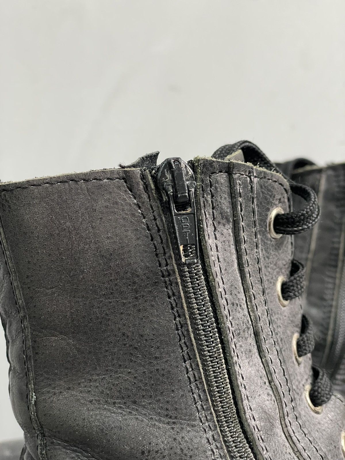 Dirk Bikkembergs Rare washed black combat boots bikkembergs style hype Size US 8.5 / IT 38.5 - 5 Thumbnail