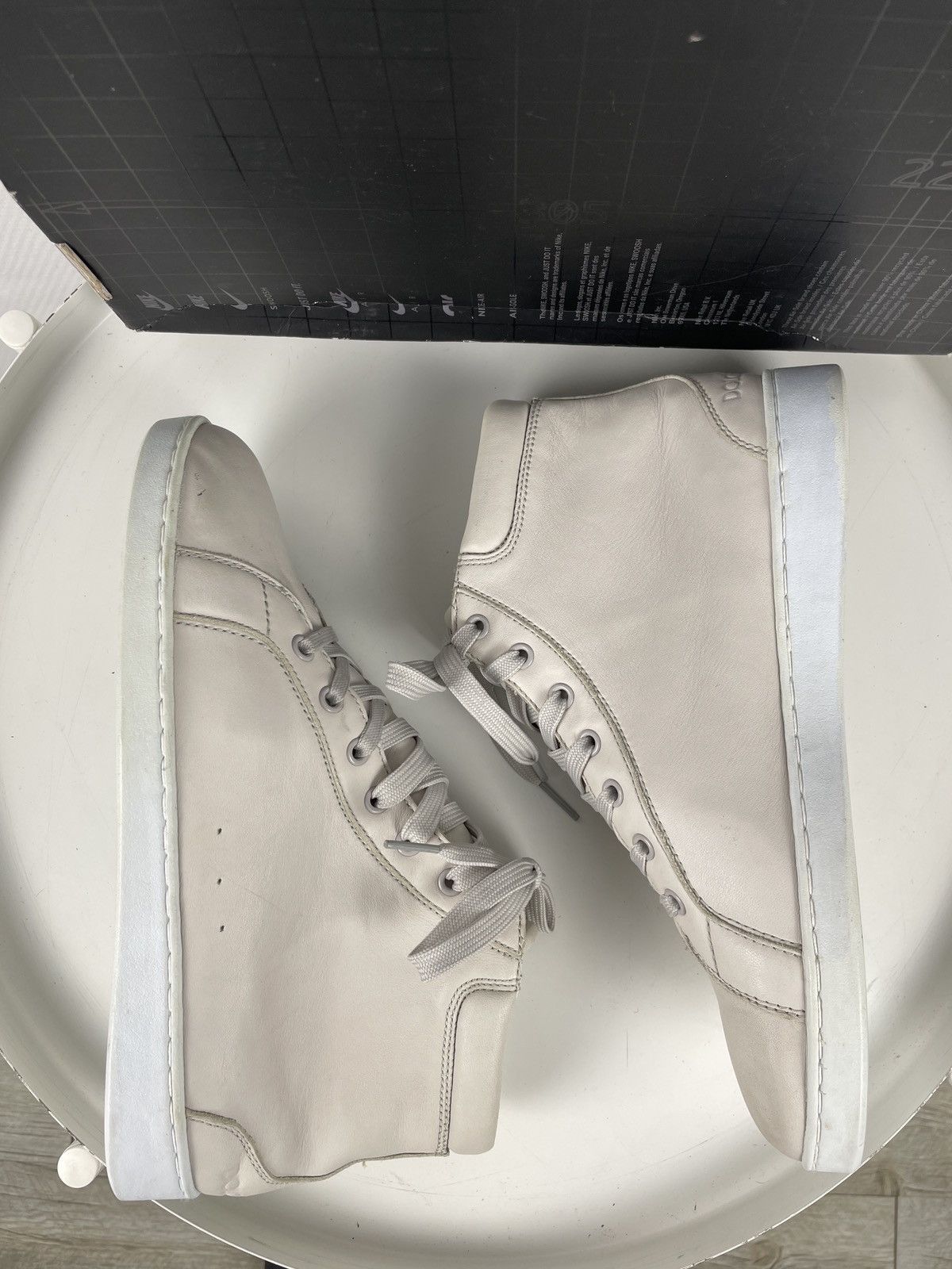 Dolce & Gabbana Rare Y2K D&G Leather Italy Lace-Up High-Top Sneakers Shoes Trainers Size US 5.5 / IT 35.5 - 7 Thumbnail
