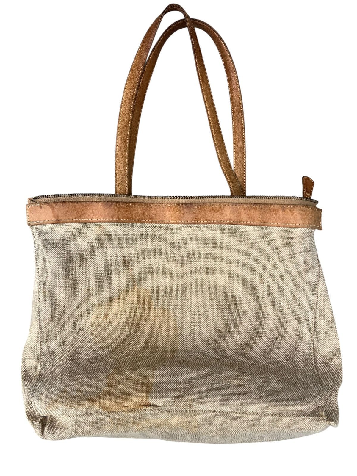 Leather Distressed Patina Leather Tote Bag Genten Japan Size ONE SIZE - 19 Thumbnail