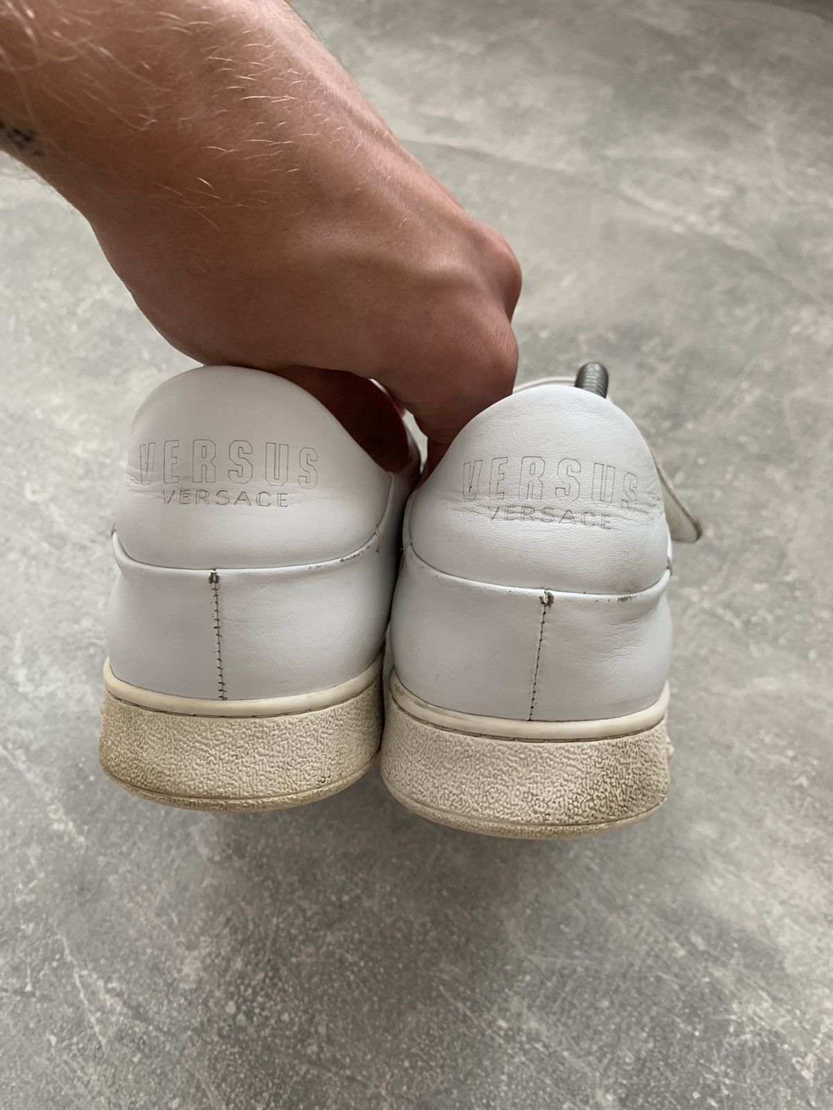 Versus Versace Versus Versace Women's Sneakers White Leather Medusa Size US 10 / IT 40 - 3 Thumbnail