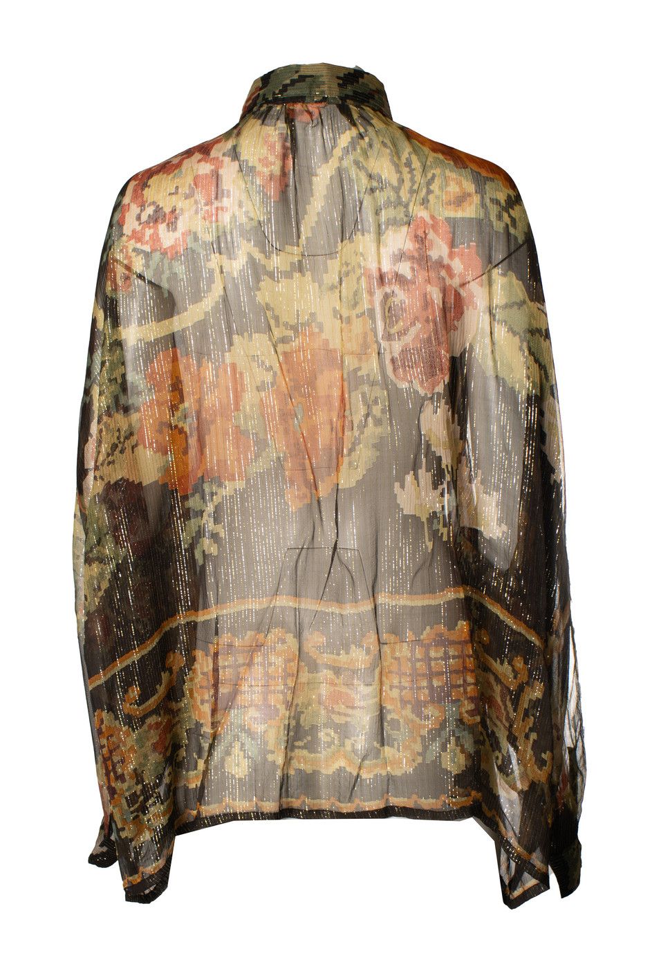 Mes Demoiselles Mes Demoiselles, floral printed Moroki lurex blouse Size XS / US 0-2 / IT 36-38 - 3 Thumbnail