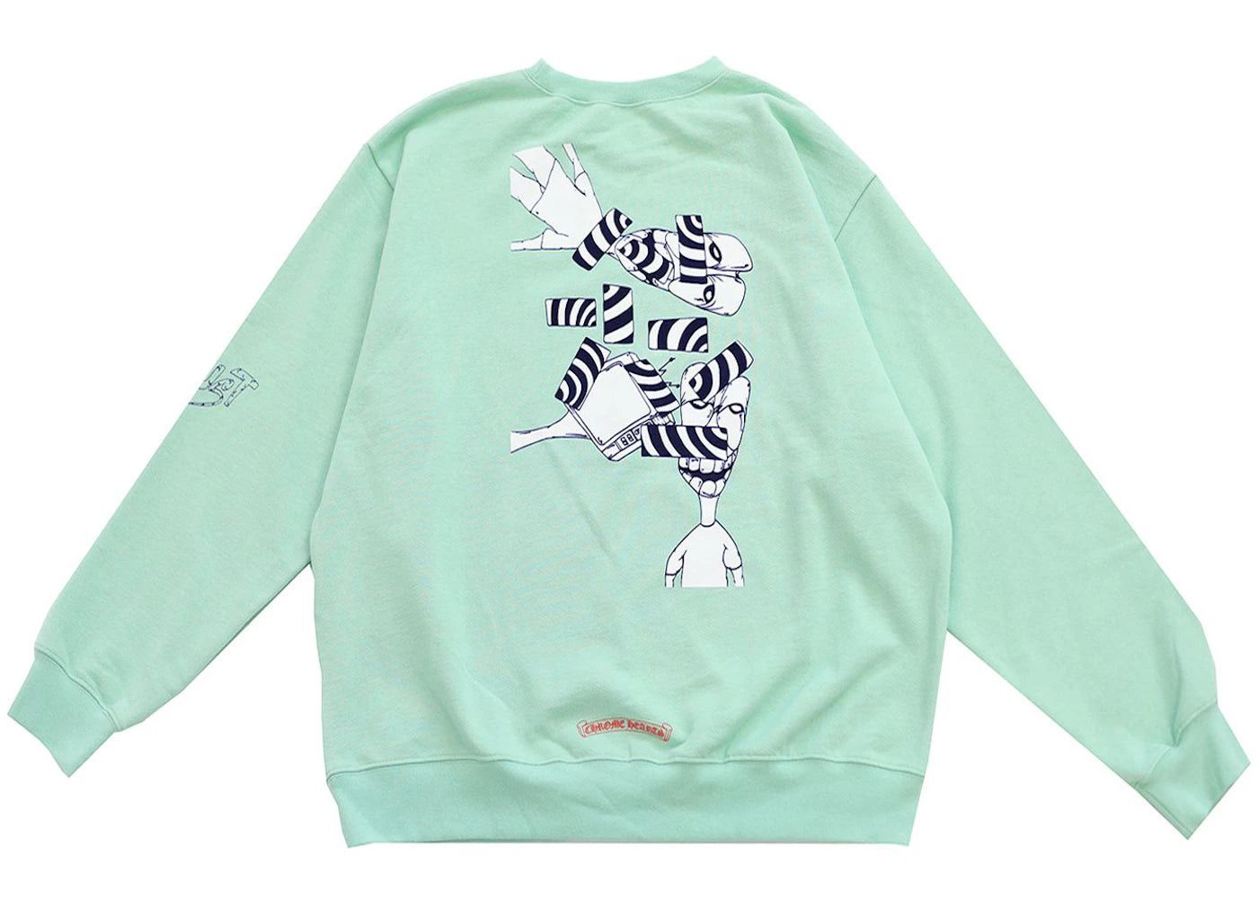 Chrome Hearts Matty Boy Lust Crewneck Sweatshirt Seafoam Size US XL / EU 56 / 4 - 1 Thumbnail